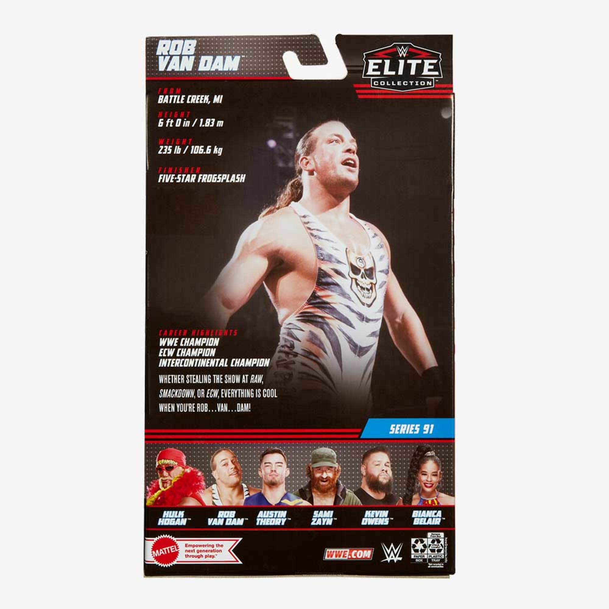 WWE Rob Van Dam Elite Collection Action Figure - Image 7