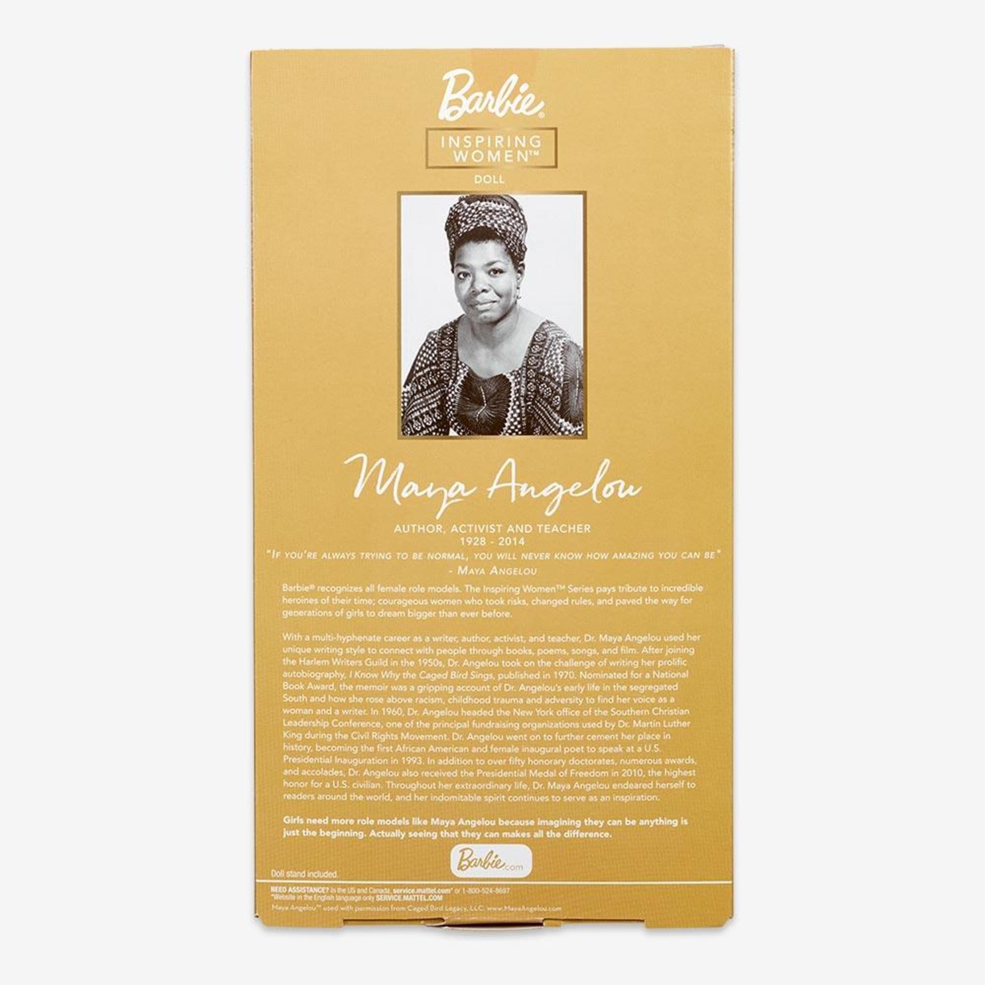 Barbie Inspiring Women Maya Angelou Doll - Image 10
