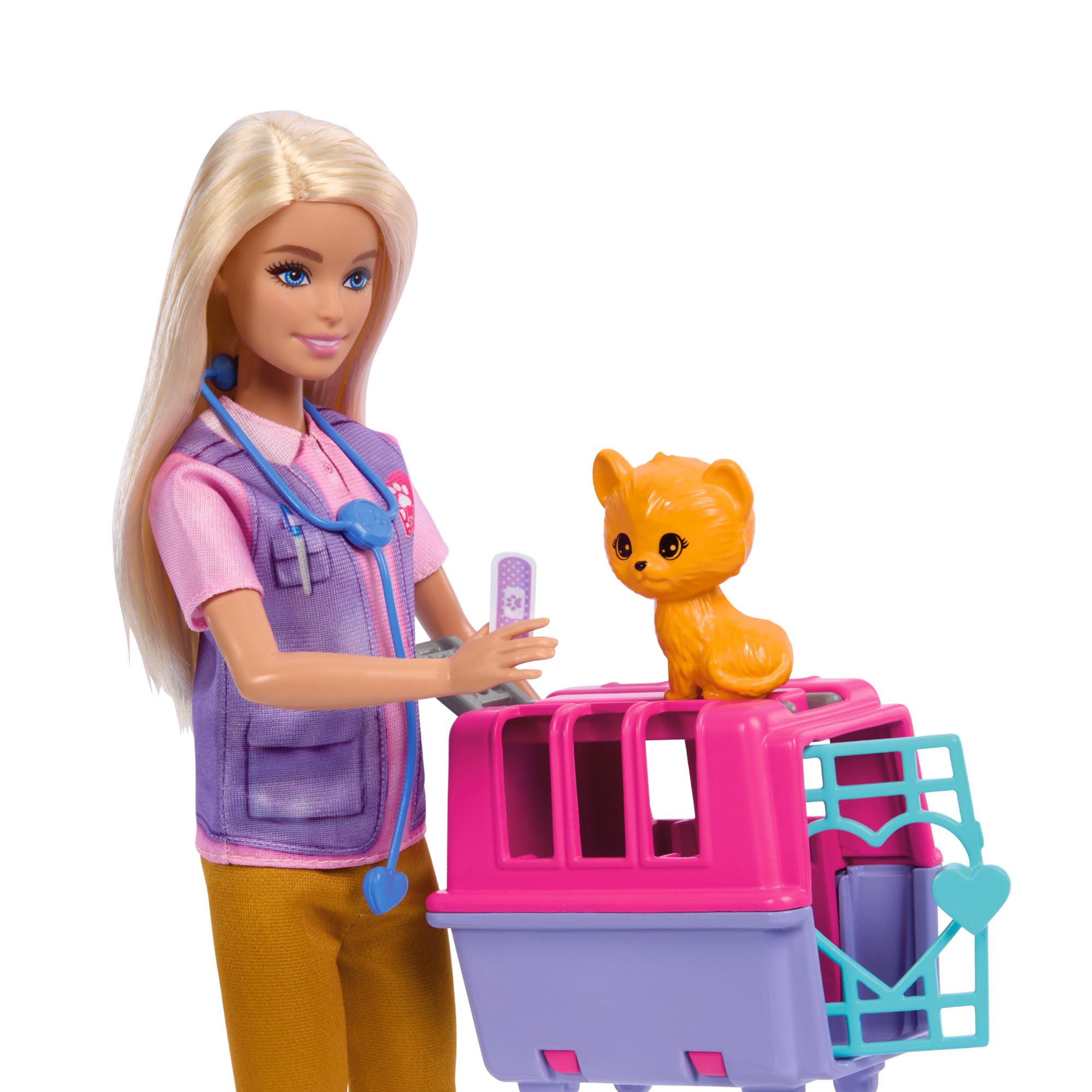 Barbie-Sauvetage D'Animaux-Coffret Poupée Blonde et Accessoires - Image 2
