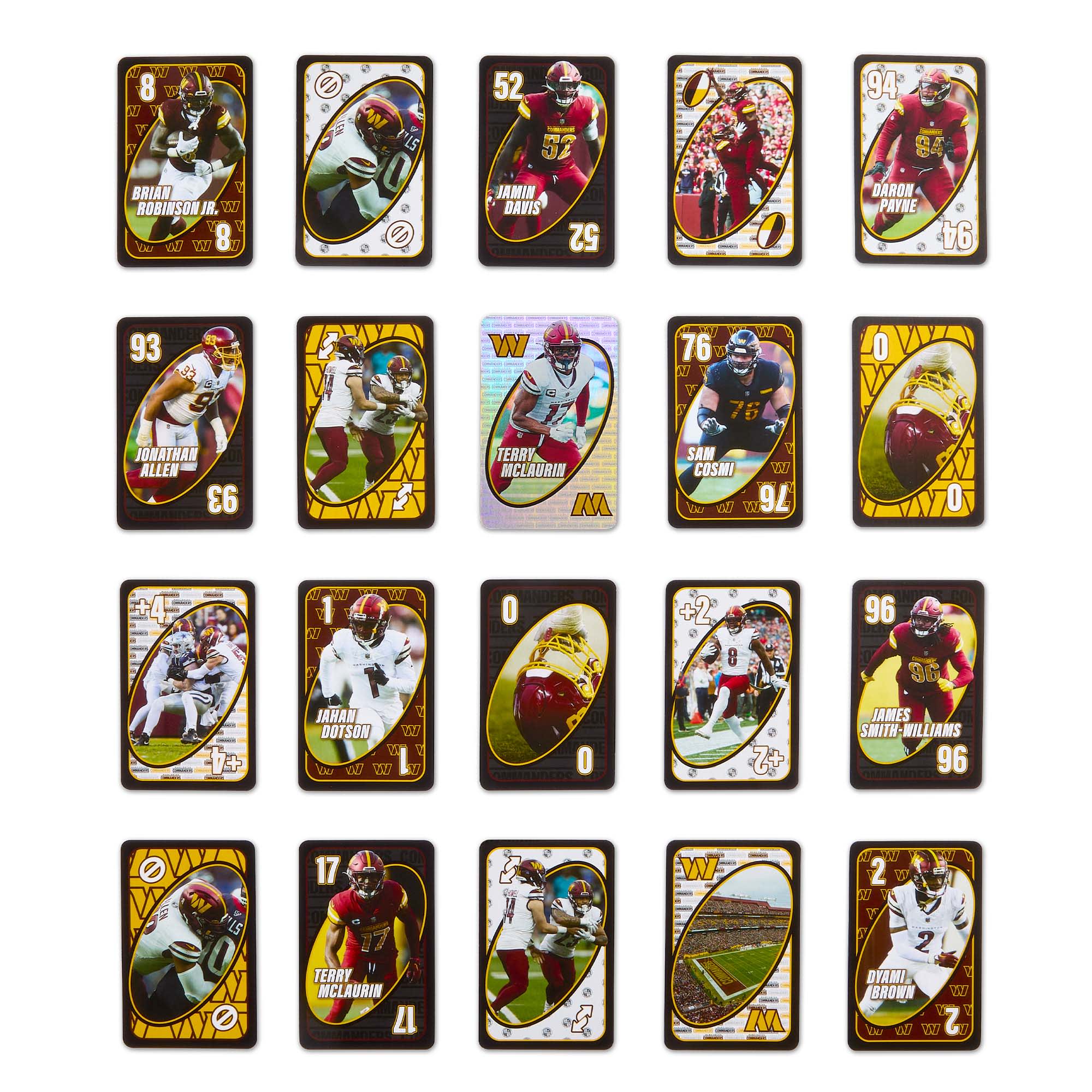 UNO Fandom NFL Washington Commanders Game Deck - Image 5
