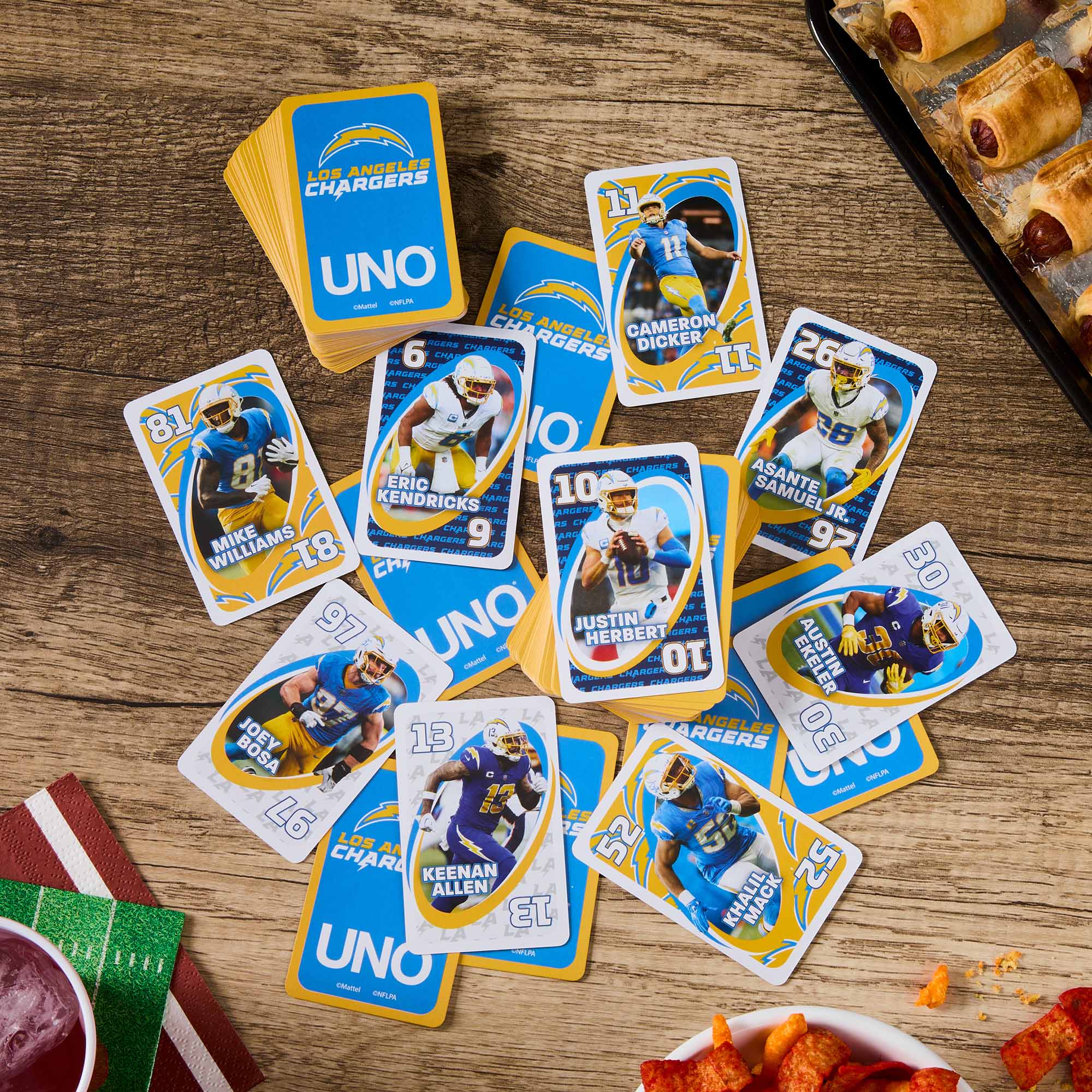 UNO Fandom NFL Los Angeles Chargers Game Deck - Image 5