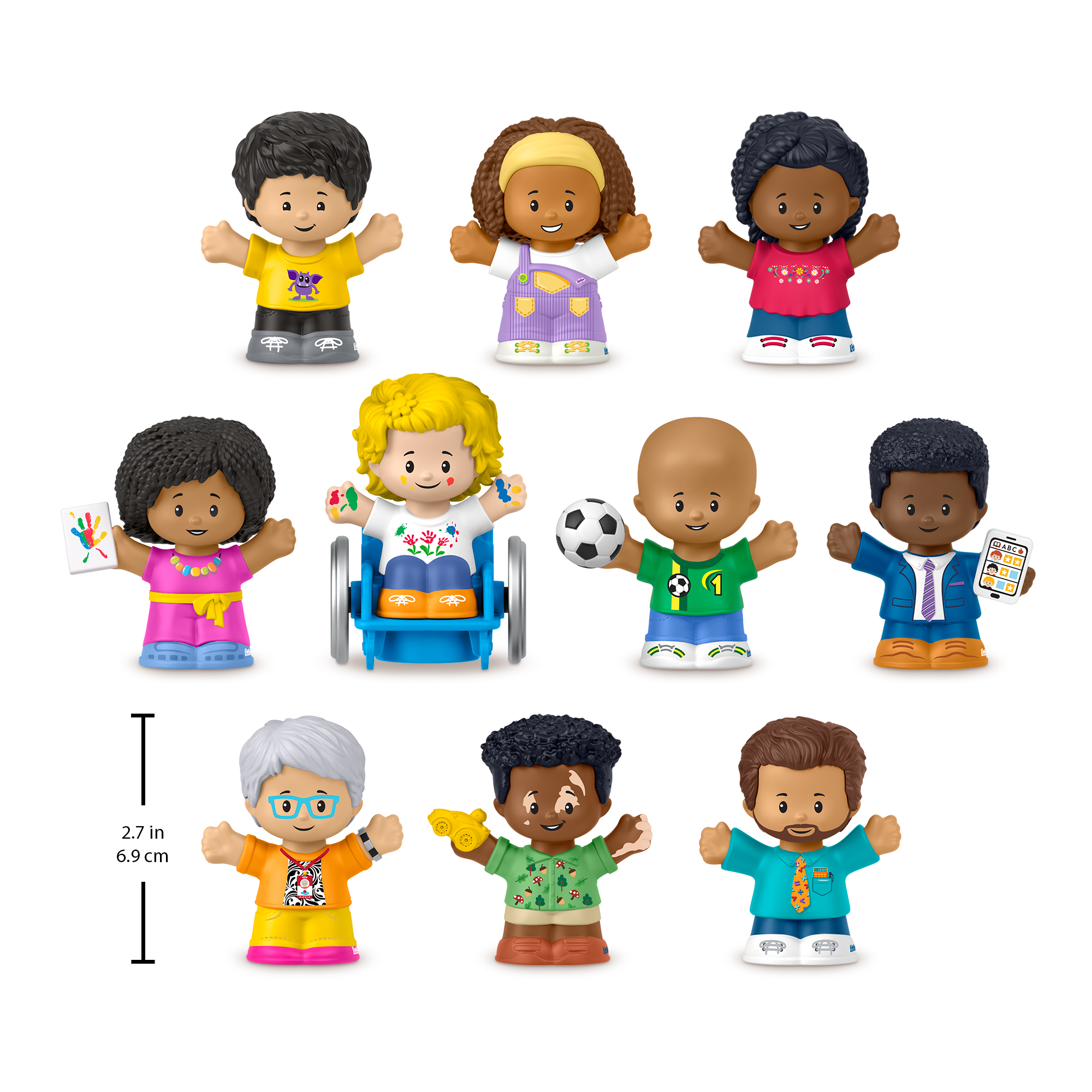Fisher-Price Little People Classroom Figures 10-Piece Set For Toddler & Preschool Pretend Play - Image 3