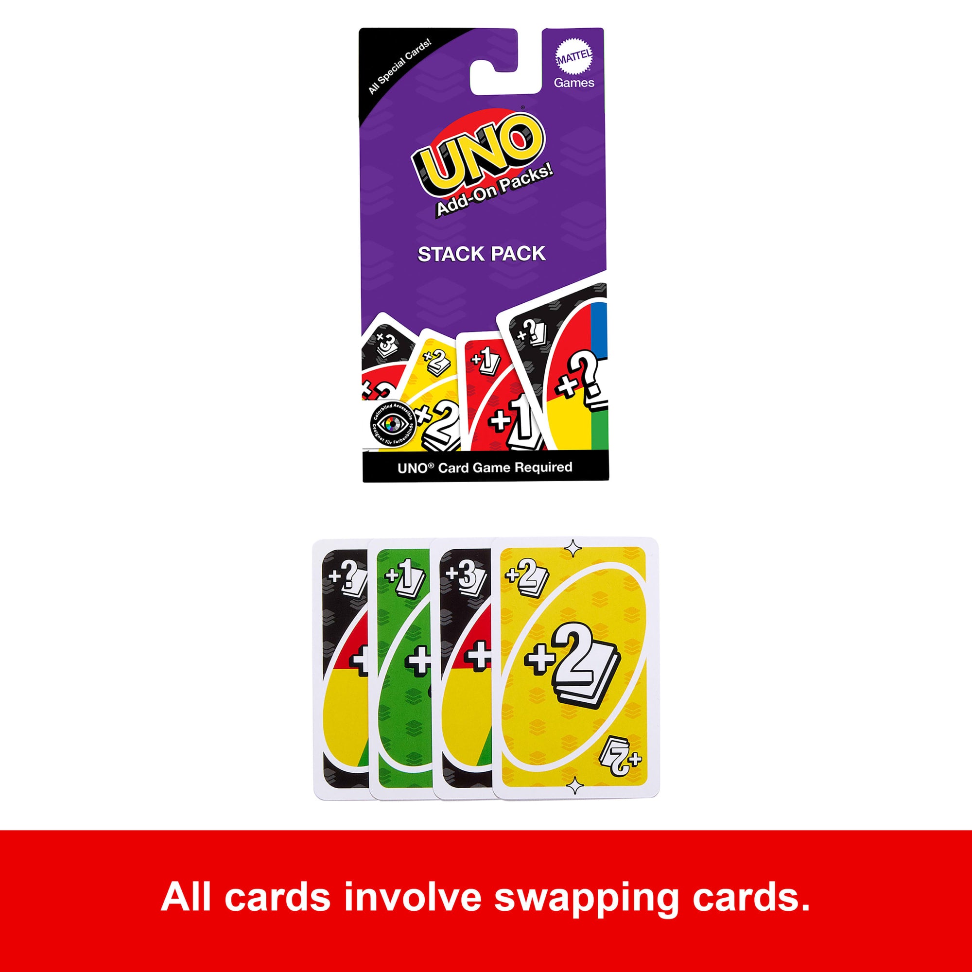UNO Add-On-Packs Stack Pack Card Game For Kids. Family & Game Nights. Travel. Camping & Parties - Image 3