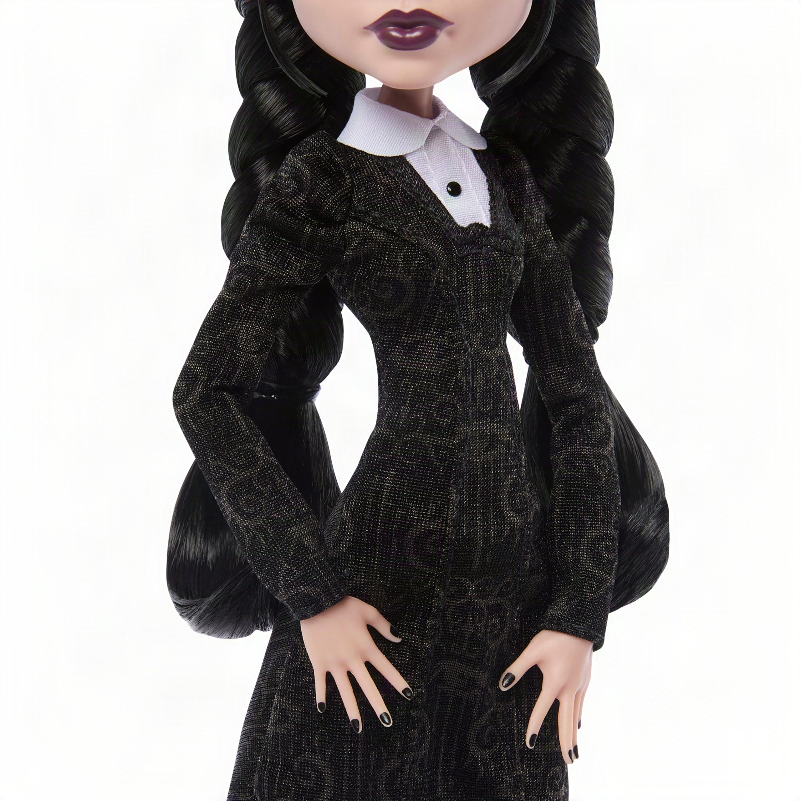 Monster High X Wednesday Collectible Doll. Wednesday Addams in Black Dress With Thing Accessory - Image 3