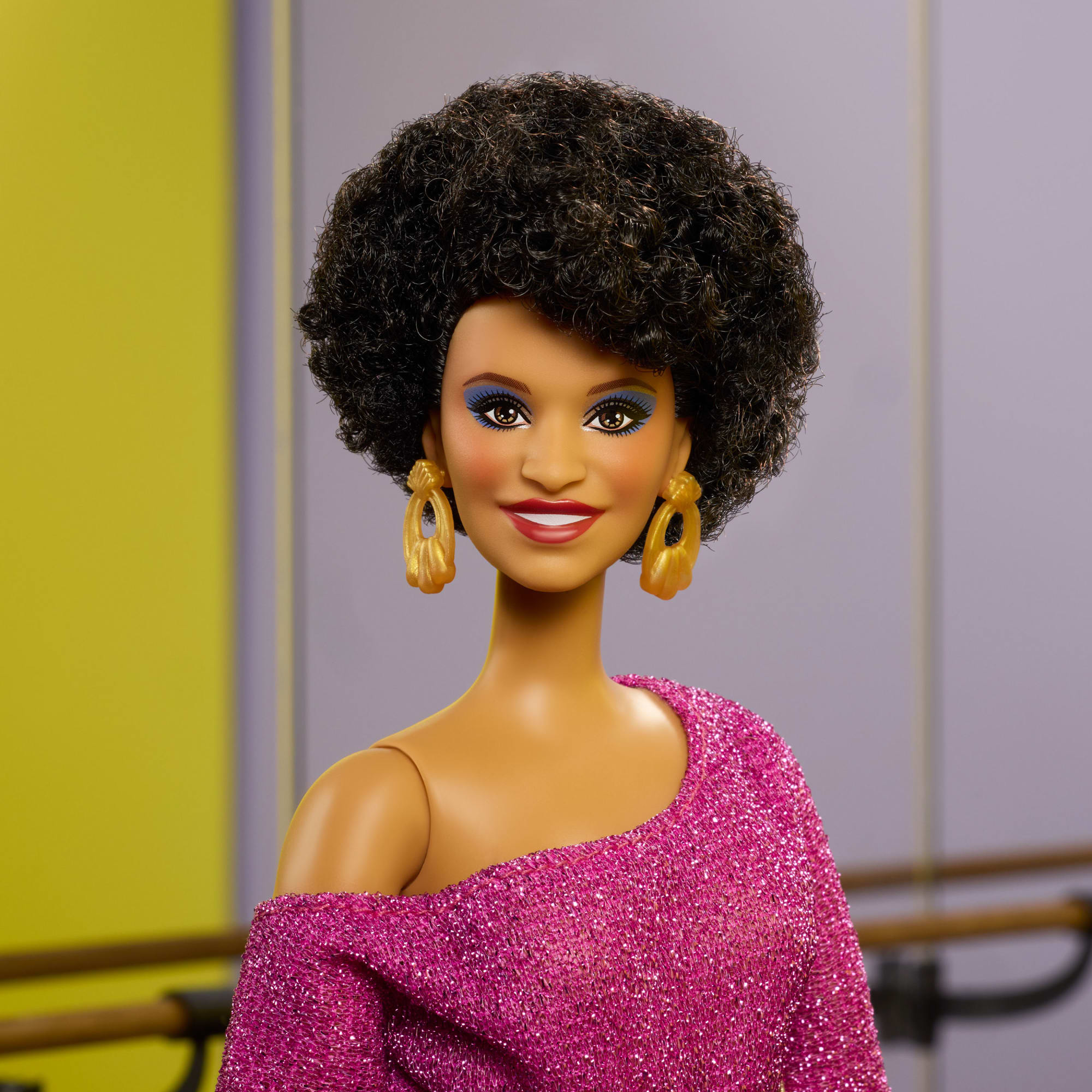 Barbie Signature Tribute Collection Debbie Allen Doll in Purple Fringe Pants And Legwarmers - Image 2