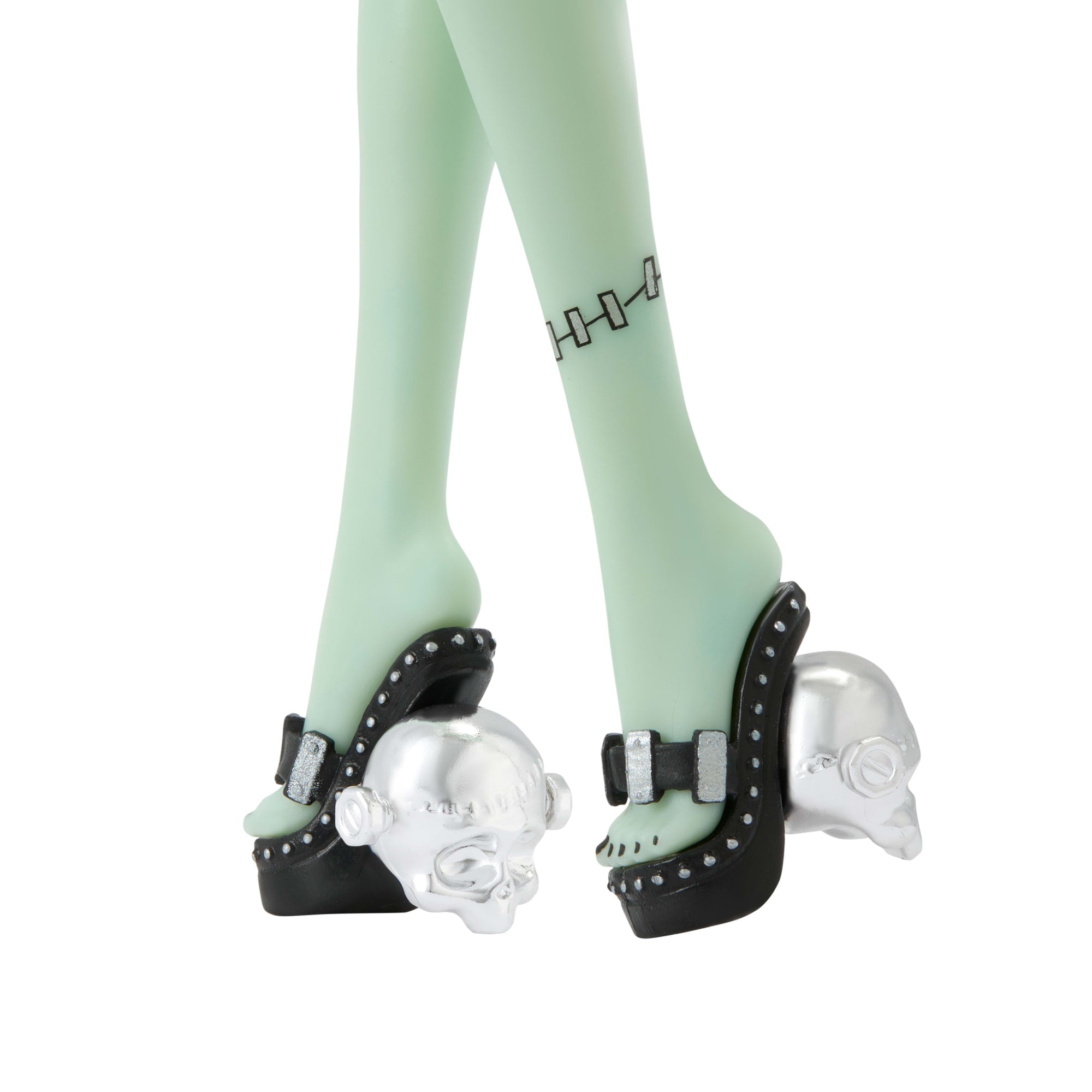Monster High X Barbie Doll. Frankie Stein With Original Barbie Swimsuit. Black Dress And Accessories - Image 5