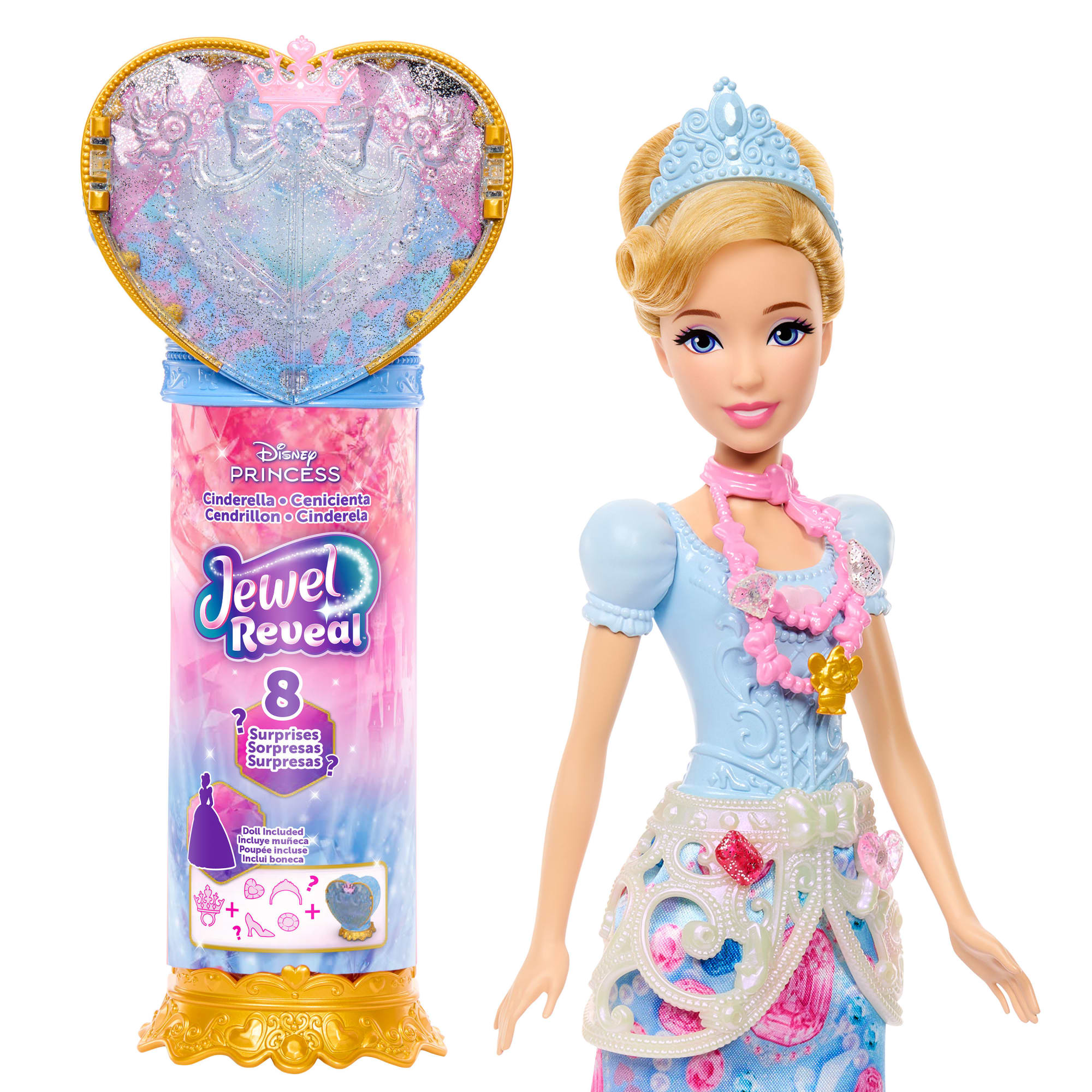 Disney Poupée Princesses Jewel Reveal Cendrillon
