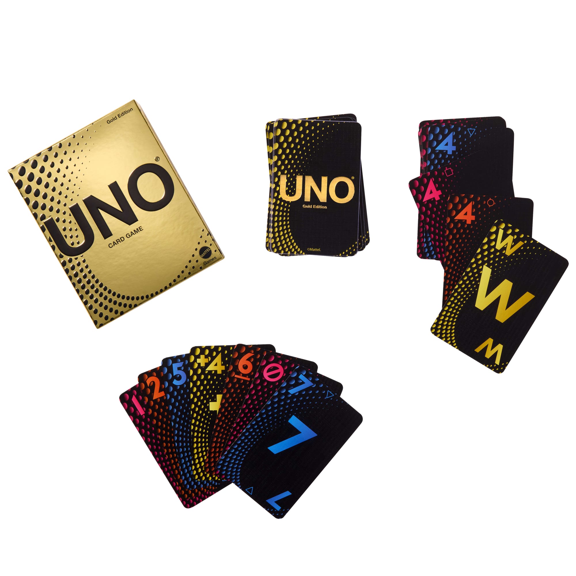 UNO Card Game Gold Edition For Kid. Adult & Family Nights. Collectible Deck With Foil Accents - Image 6