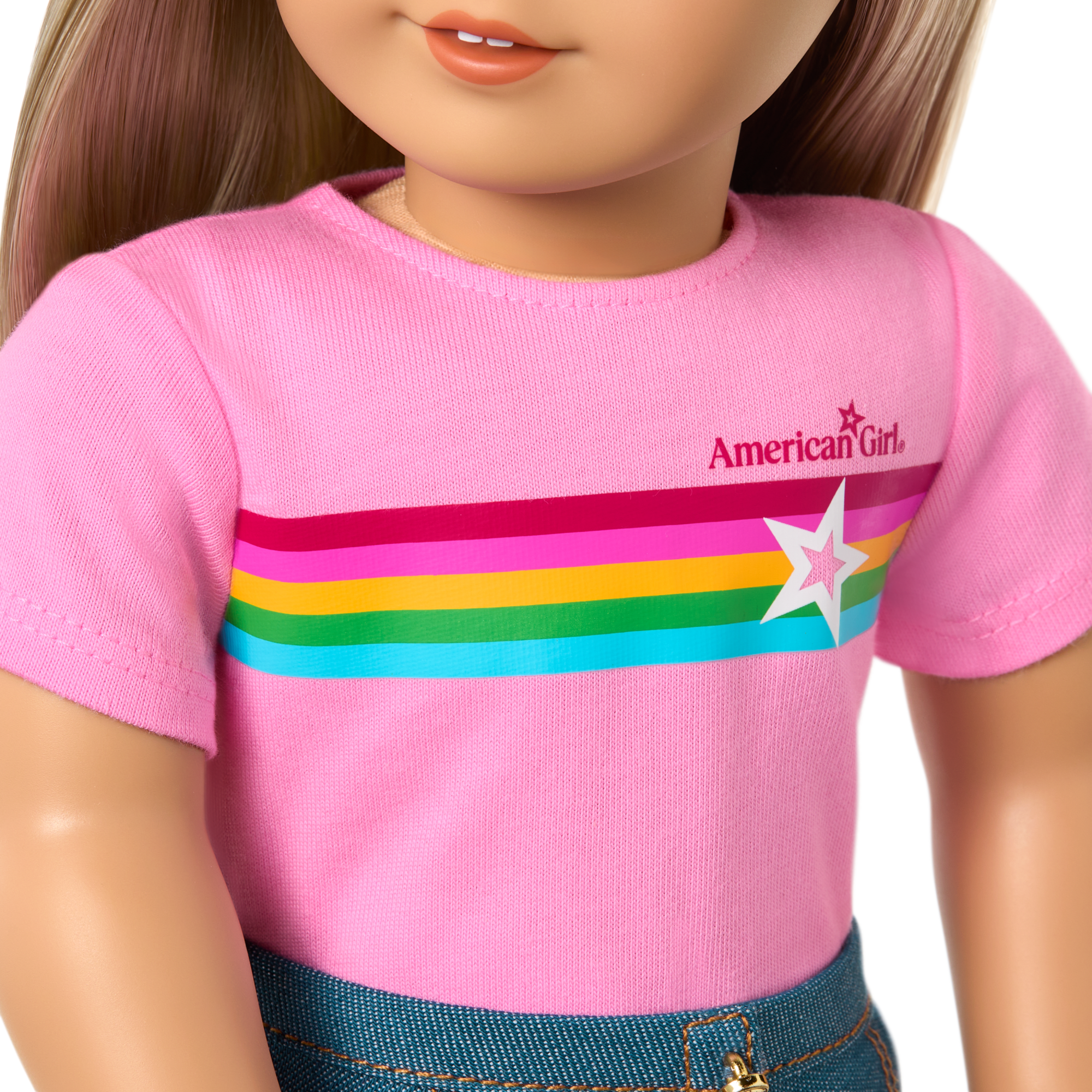 Truly Me™ 18-inch Doll #100 with straight layered blonde hair - Image 12