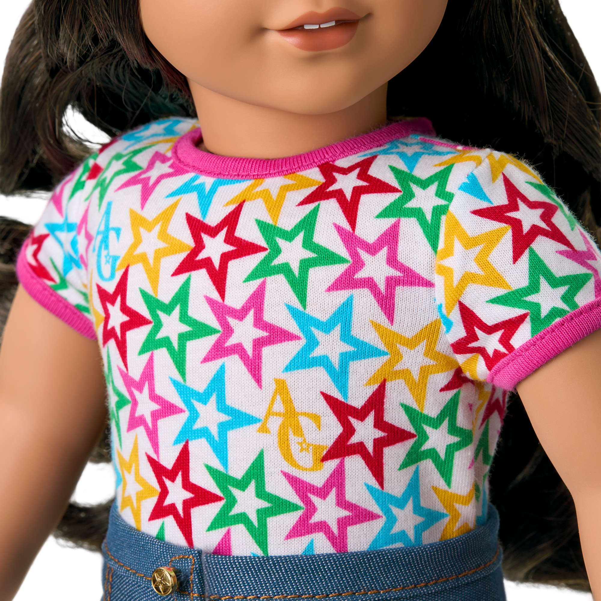 Truly Me™ 18-inch Doll #108 with curly black-brown hair - Image 8