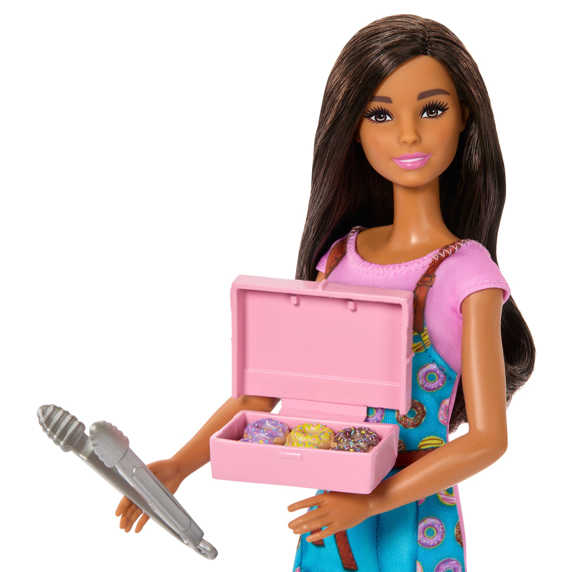 Barbie Careers Donut Shop Playset With Fashion Doll. Conveyor Belt. Accessories & Color-Change - Image 5