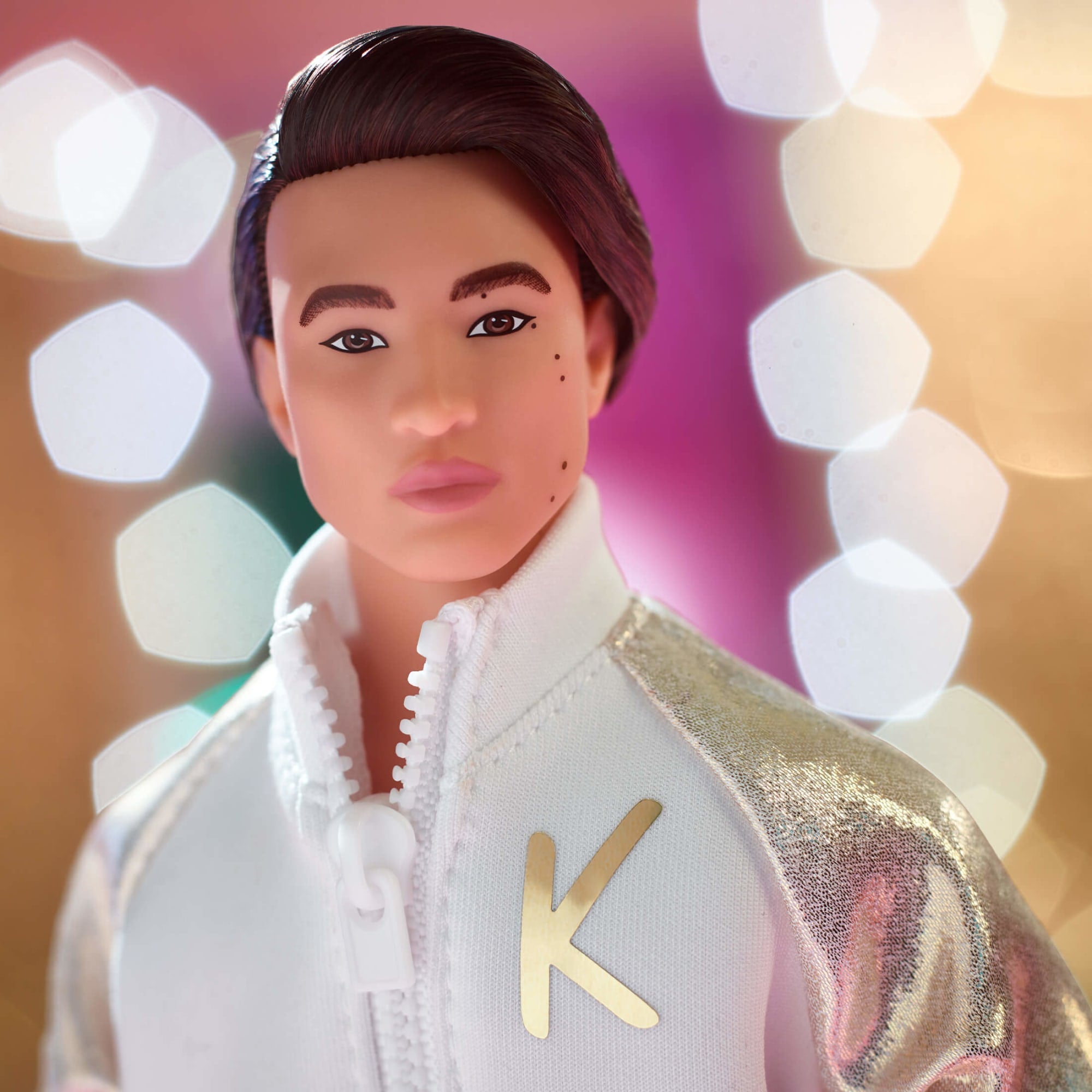 Ken Doll In White and Gold Tracksuit – Barbie The Movie - Image 3