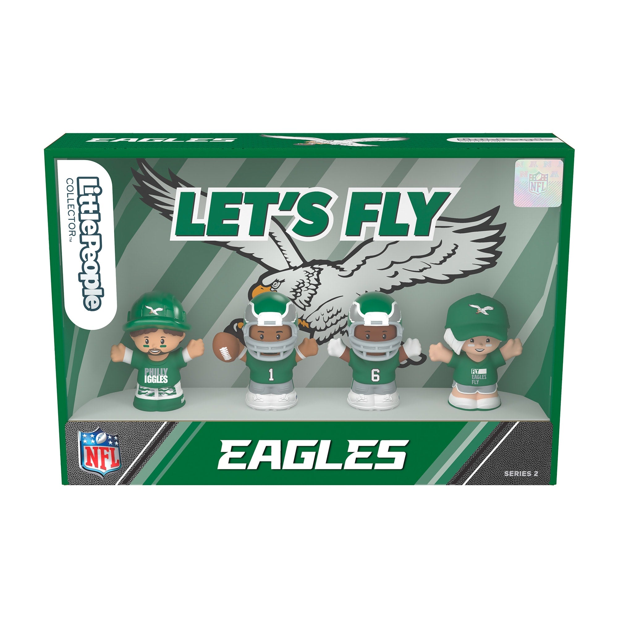 Little People Collector Philadelphia Eagles Alternate Jersey Figure Set - Image 6