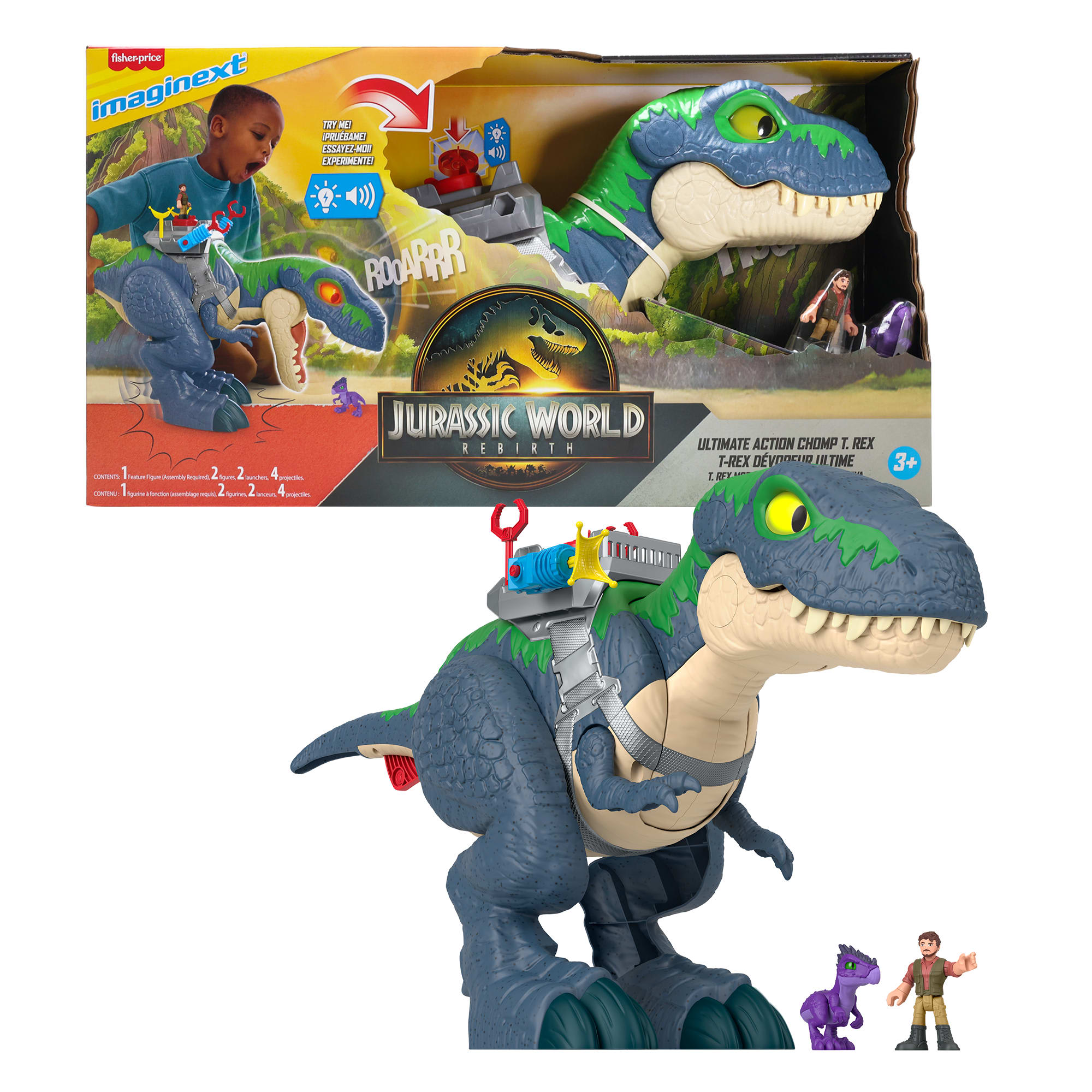 Imaginext Jurassic World Dinosaurio de Juguete Ultimate T. Rex con Luces y Sonidos - Image 6