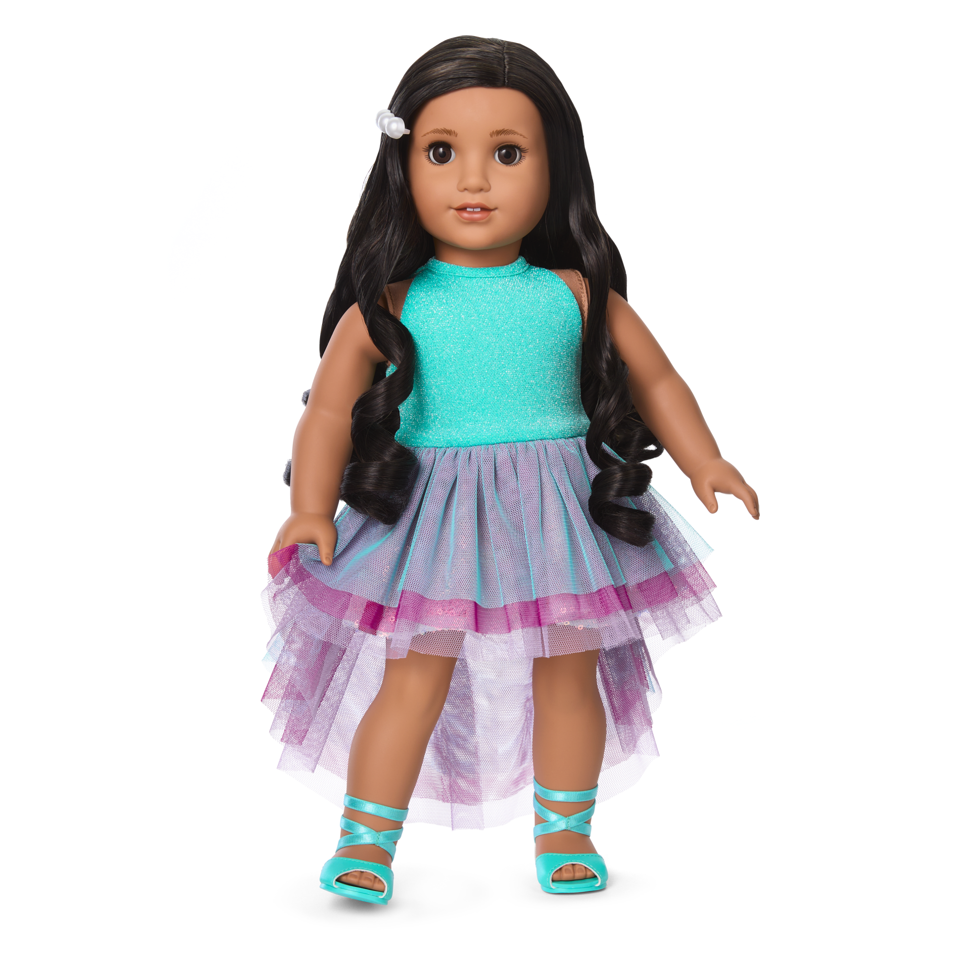 Glam Shimmering Ocean Outfit & Shimmering Sea Turtle Backpack & Accessory Set Bundle - Image 5