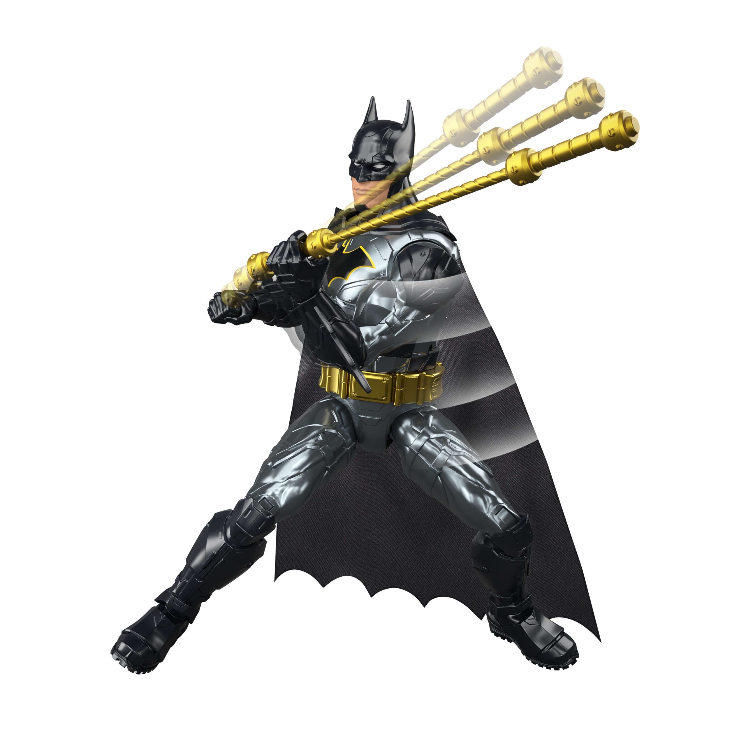 DC Crime Crusher Batman Action Figure. 25 Plus Phrases & Sounds. Articulation. 4 Weapons - Image 4