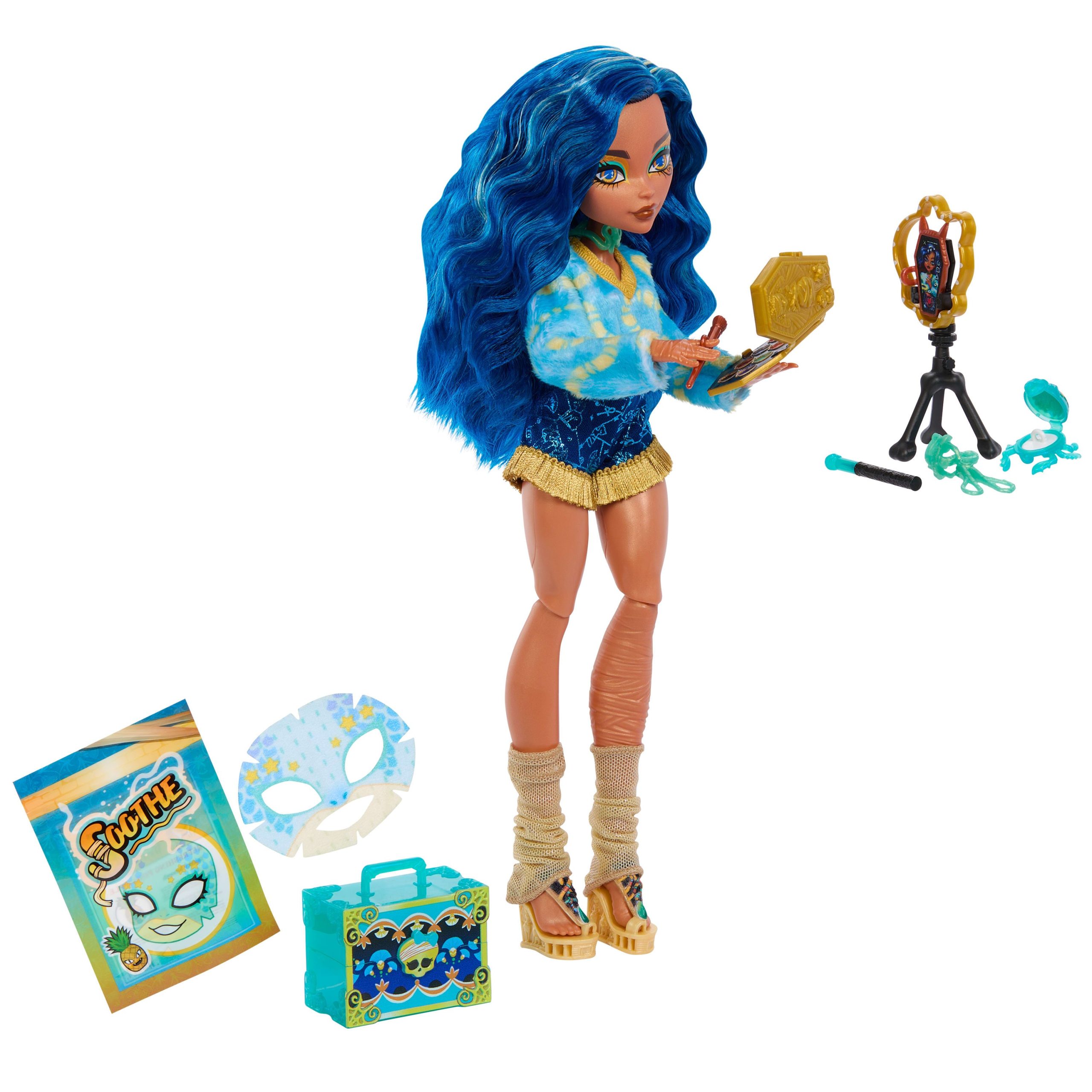 Monster High Self-Scare Secrets Cleo De Nile Fashion Doll With 13 Realistic Accessories - Image 2