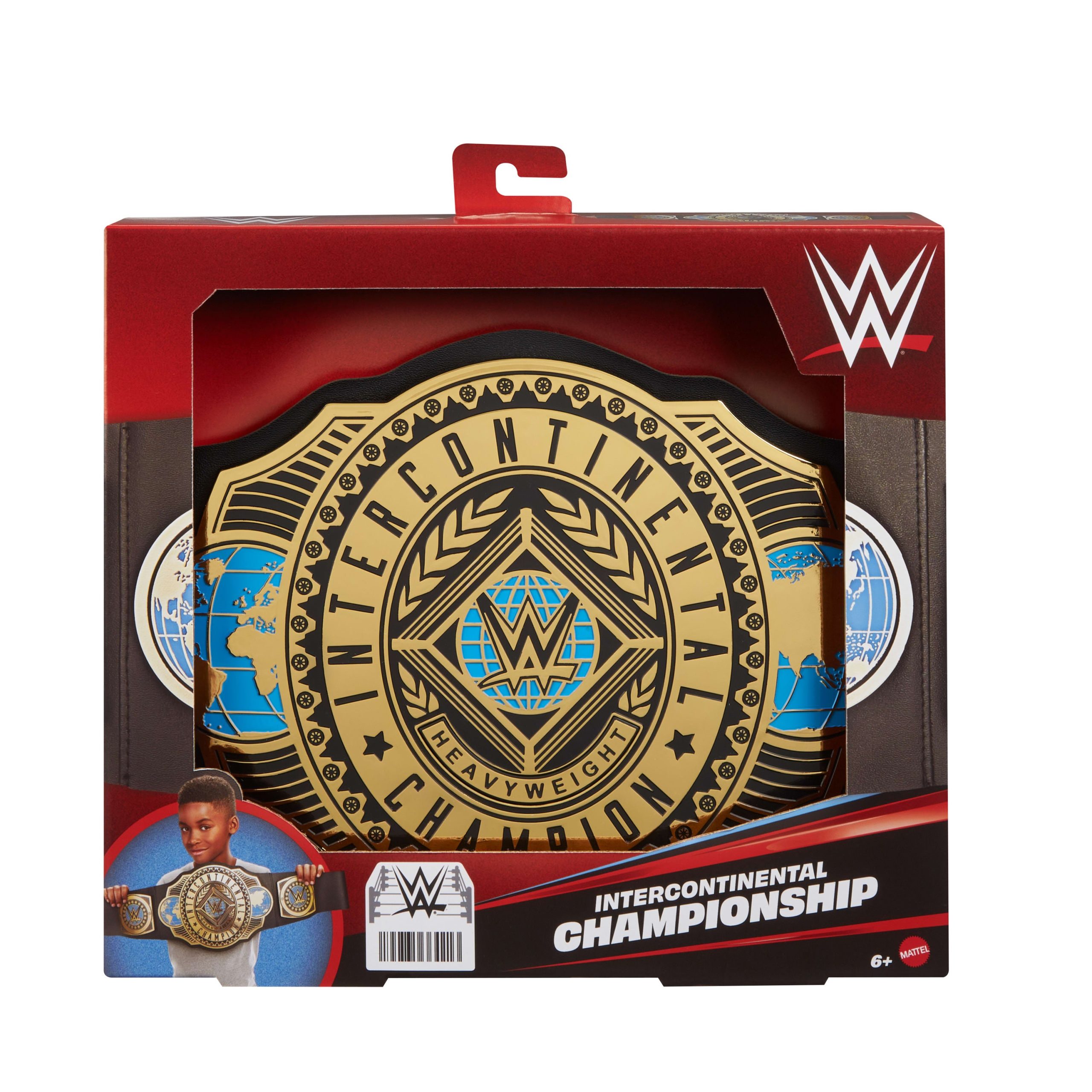 WWE Championship Intercontinental Champion Title. Kid-Sized Role-Play & Costume Belt Accessory - Image 4