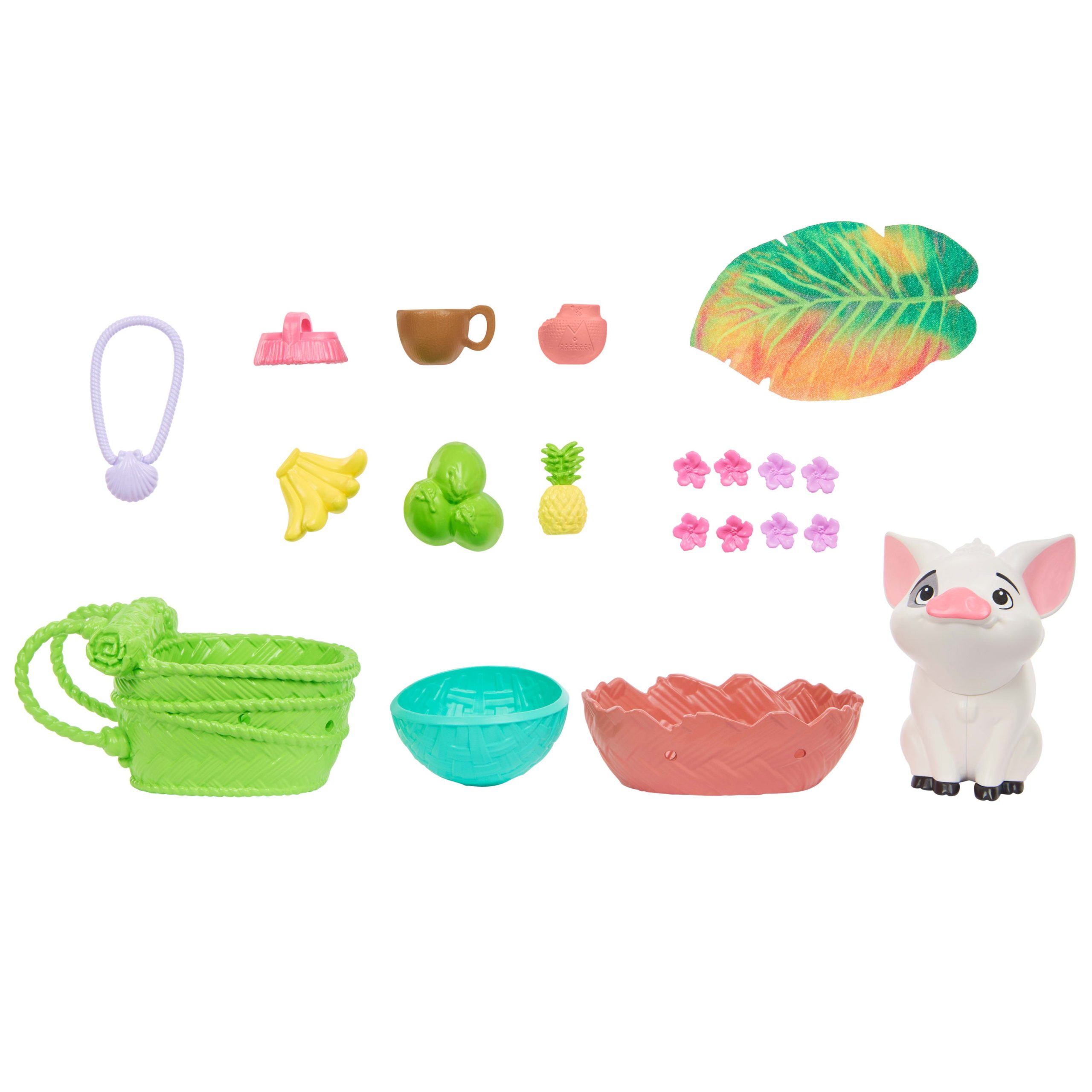 Disney Princess Enchanted Stories Moana & Pua Travel Set With Animal Figure & 15 Accessories - Image 5