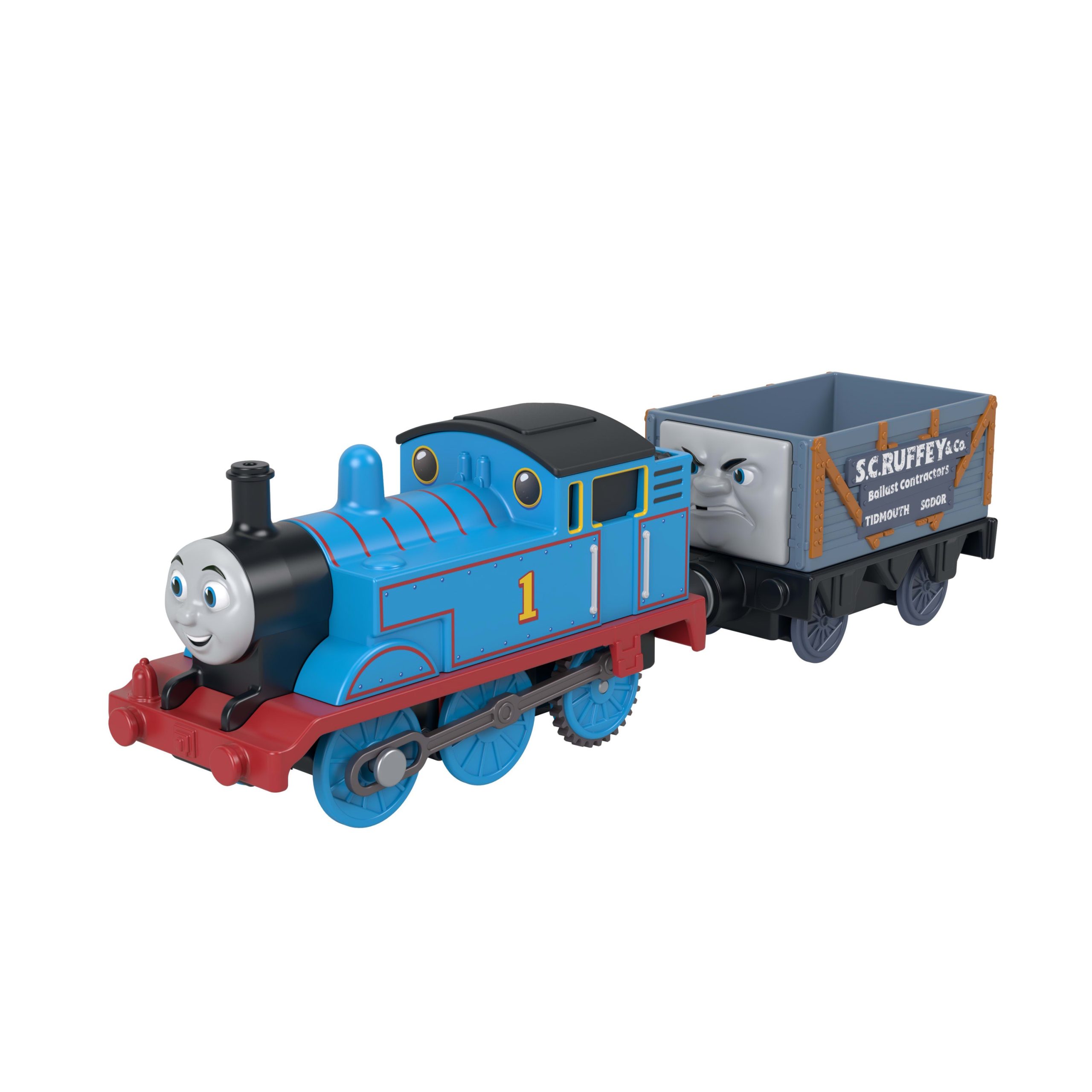 Thomas & Friends By Fisher-Price Motorized Thomas Engine & S.C. Ruffey. Battery-Powered Train - Image 6