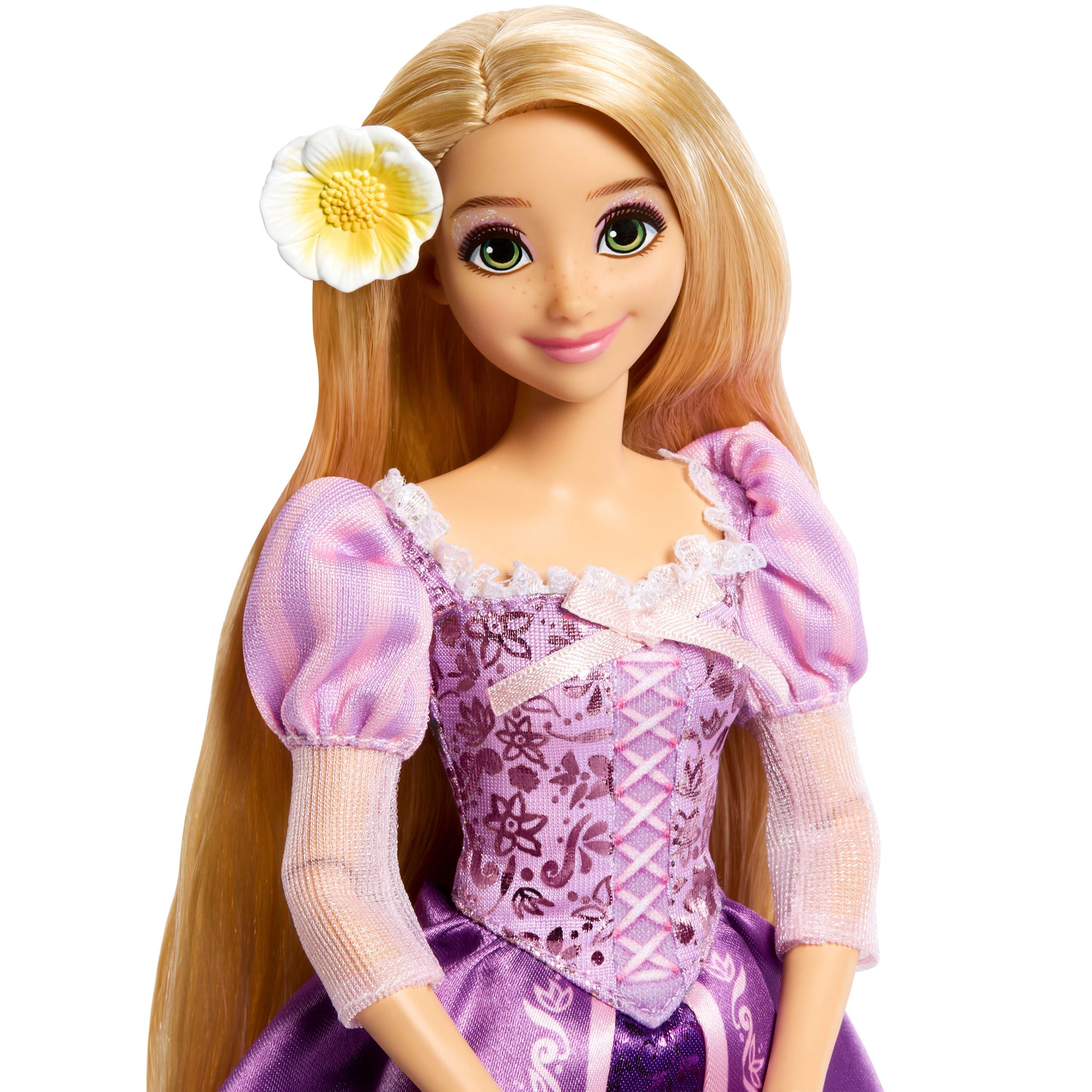 Disney Princess Sparkling Princess Series Rapunzel Fashion Doll W/ Removable Dress & Hair Accessory - Image 3