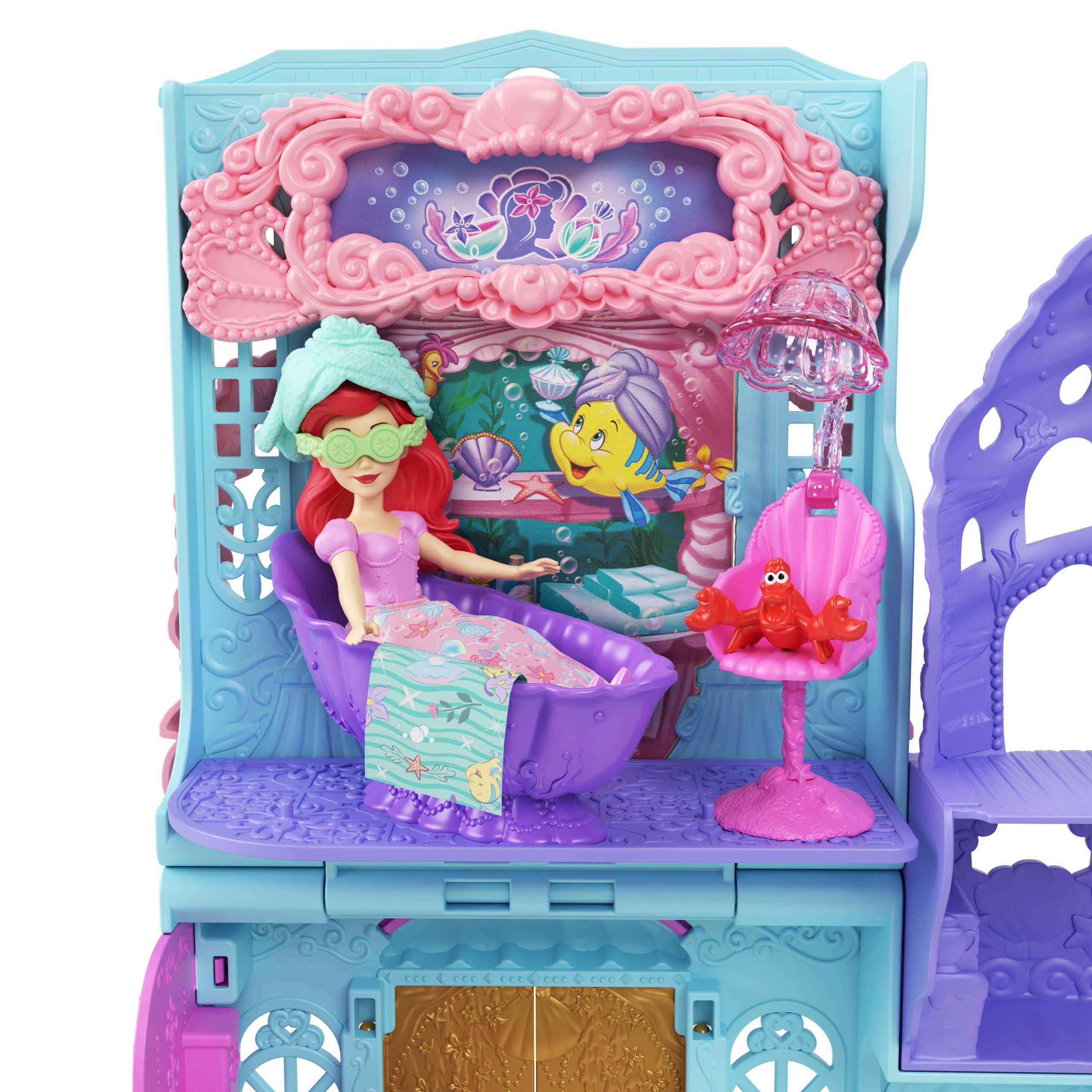 Disney Princess Ariel Sea Spa Shop Small Doll Playset With Friend. Furniture & Accessories - Image 3