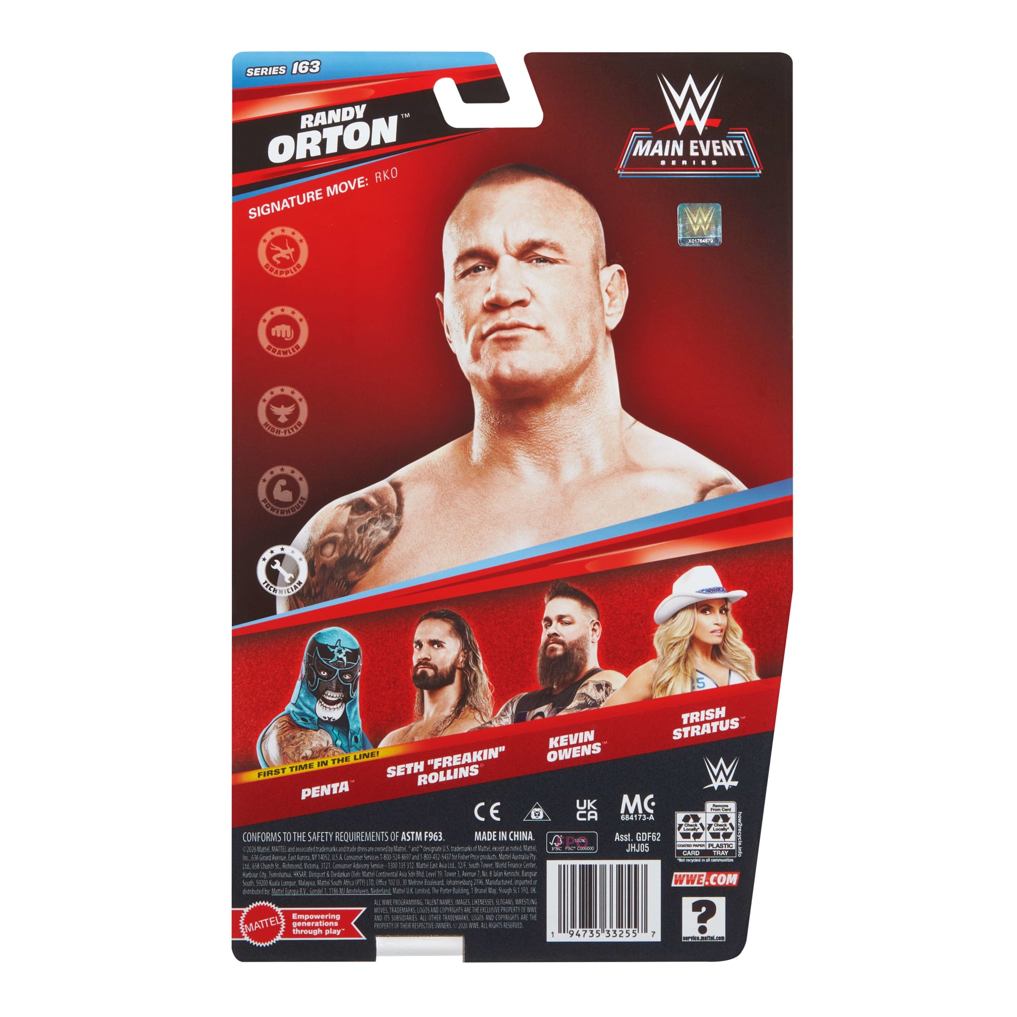 WWE Randy Orton Action Figure. Main Event Series #163. 6-Inch Collectible With Articulation - Image 6