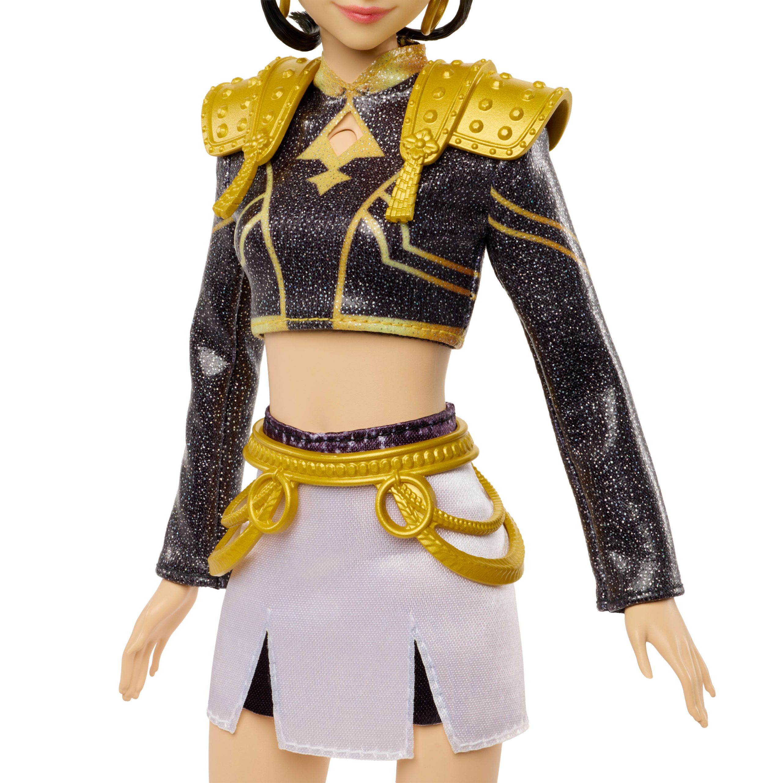 KPop Demon Hunters HUNTR/X Zoey Golden Singing Doll in Removable Outfit & 5 Posable Joints - Image 3