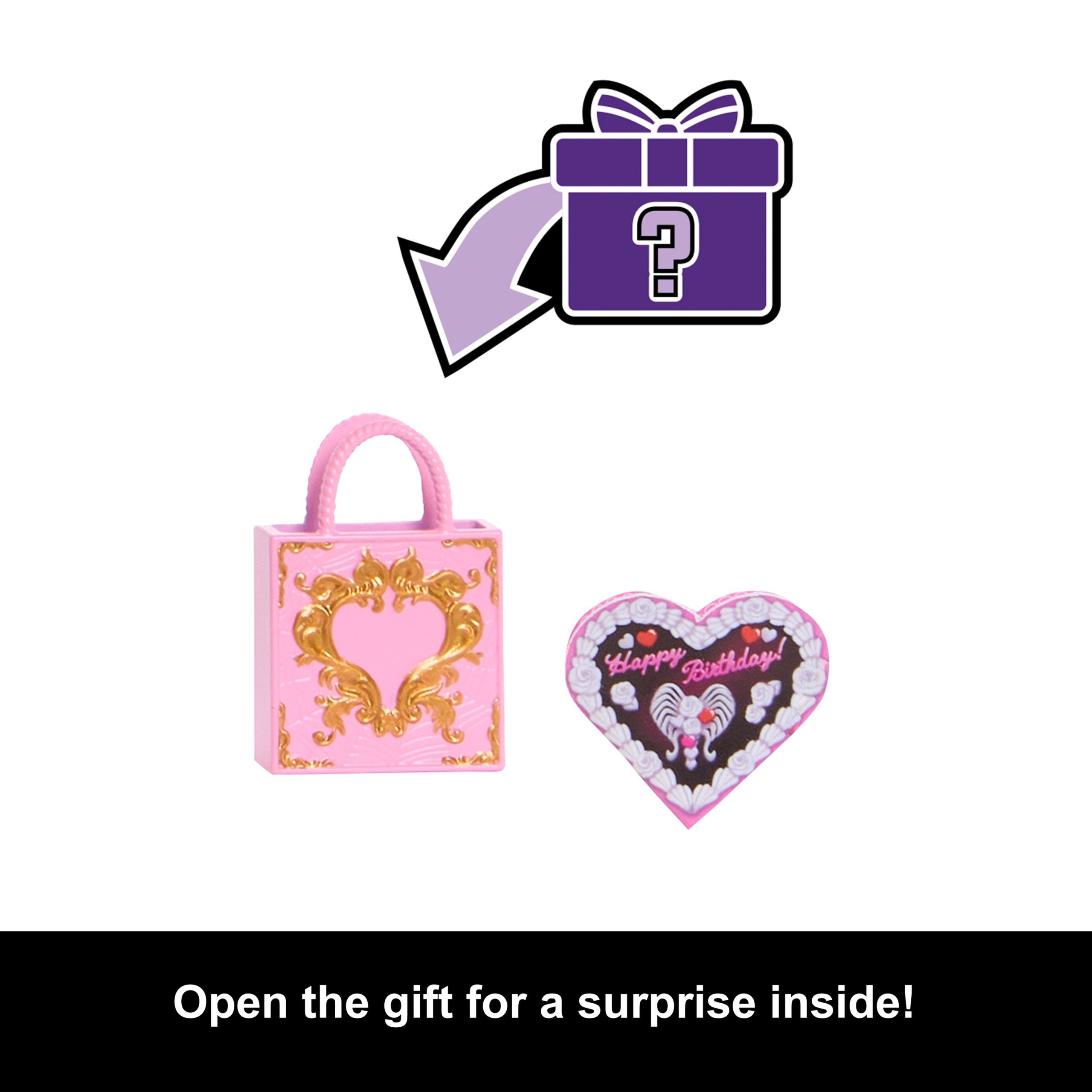 Monster High Scary Sweet Birthday Cupid Asteria Doll in Party Dress With Balloon & Gift - Image 3