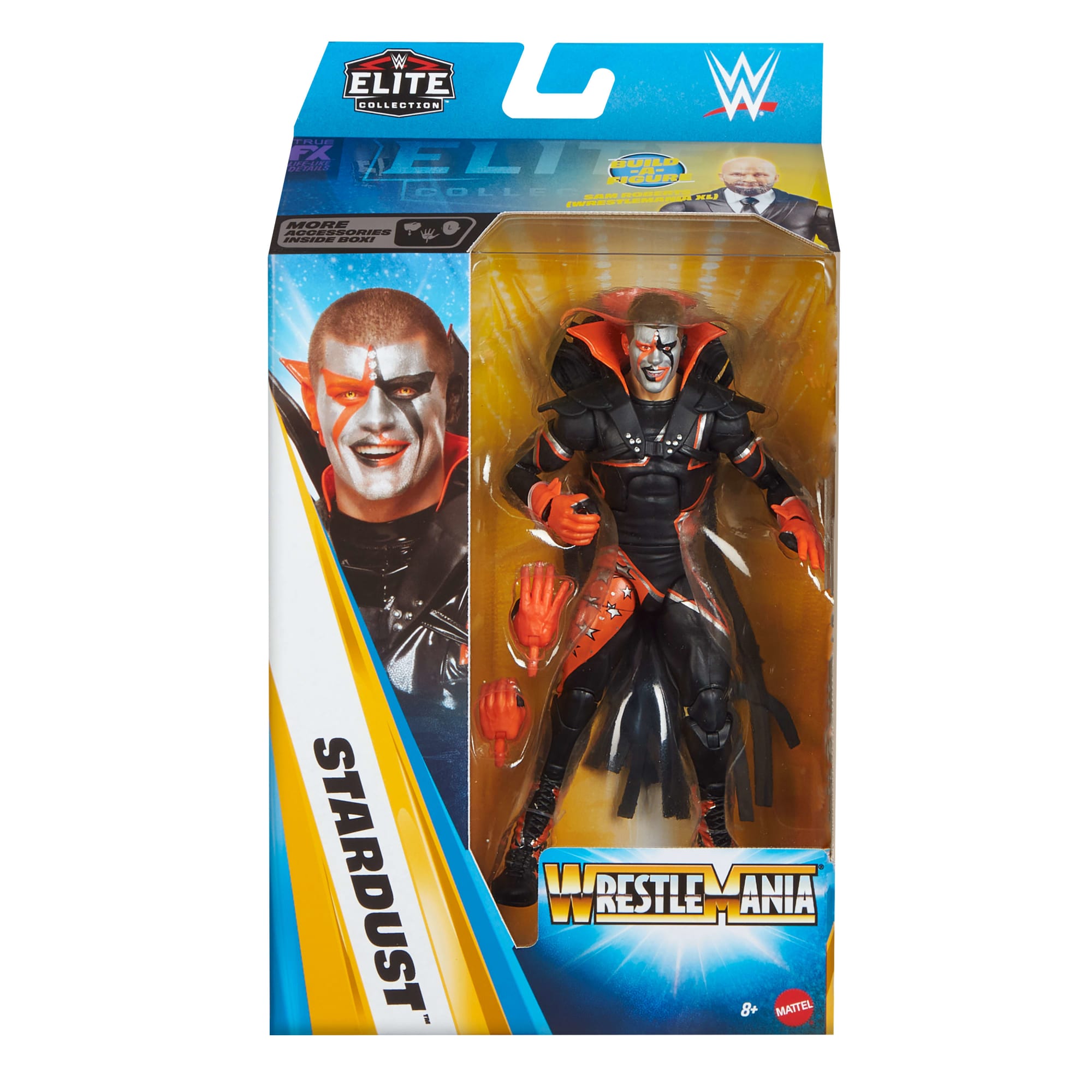 WWE Elite Collection Premium Live Event Stardust Action Figure Set. Wrestlemania Collectible - Image 2