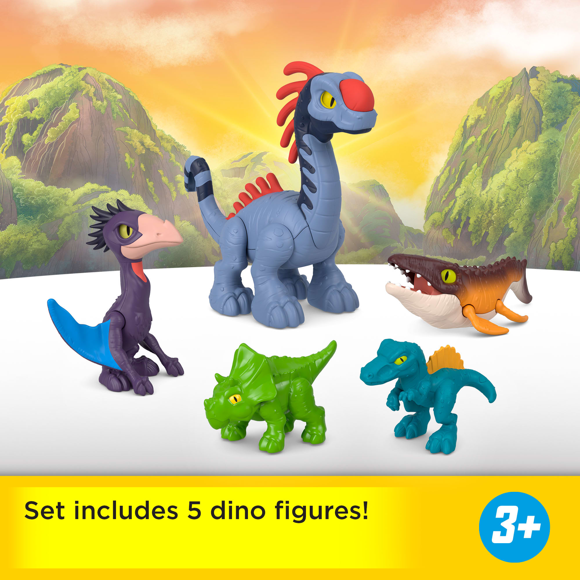 Fisher-Price Imaginext Jurassic World Rebirth Set With 6 Action Figures. Launcher & Accessories - Image 2