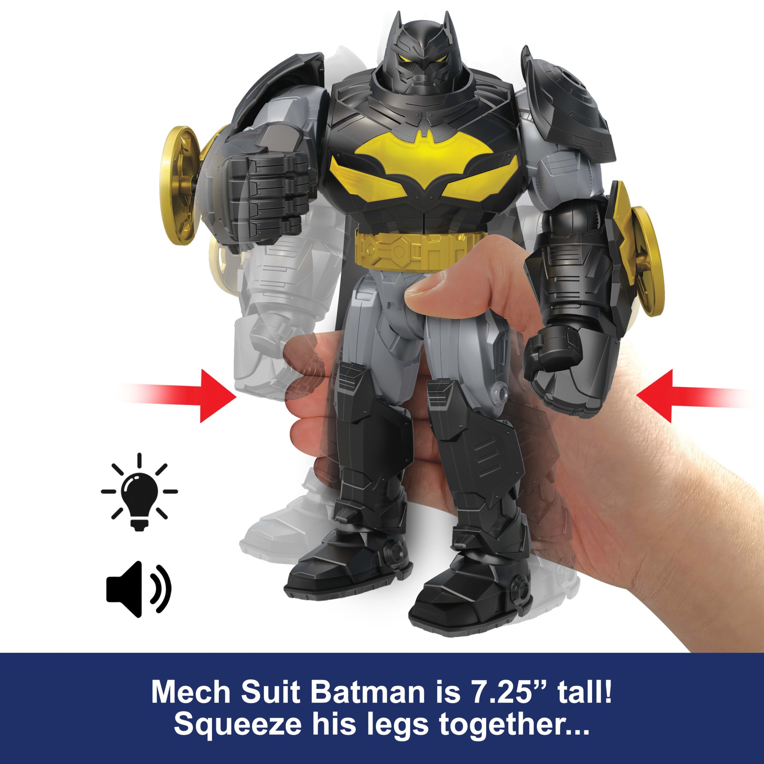 DC Premier 6.5 inch Oversized Armored Batman Feature Figure. Battle Disc Action. 8 Lights & Sounds - Image 3