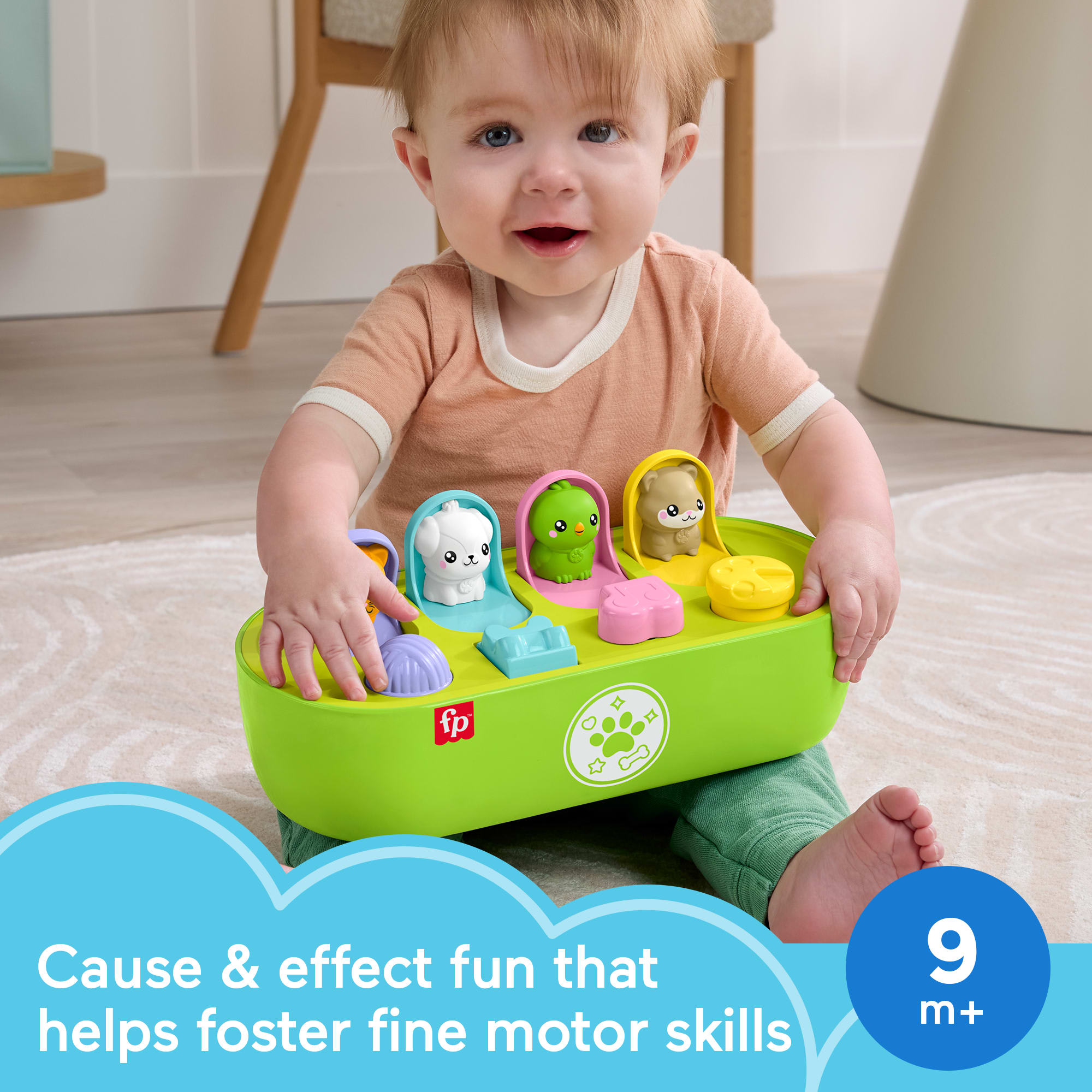 Fisher-Price Fp Pets Fine Motor Pop-Up Baby Activity Toy For Developmental Play - Image 2