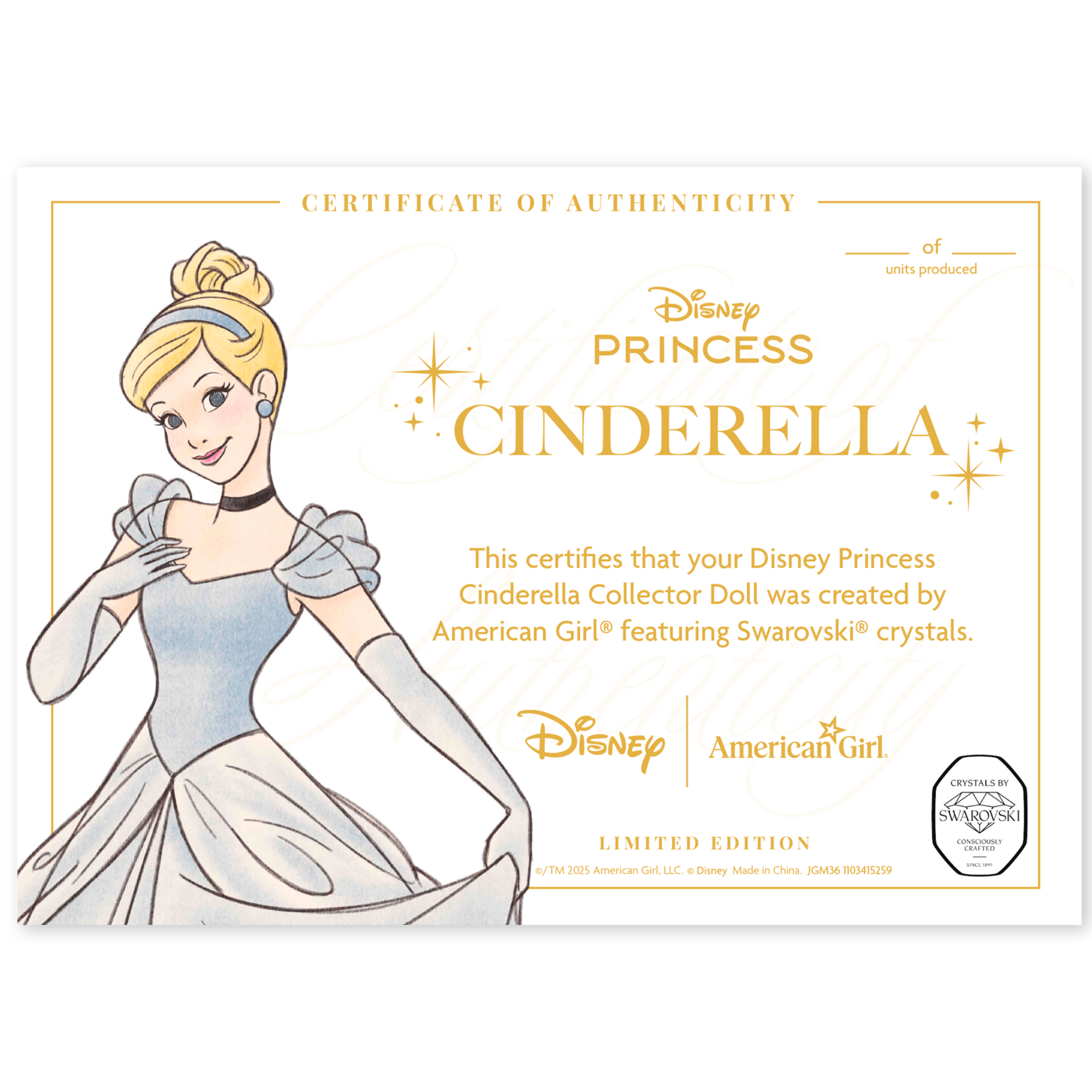 Disney Princess Cinderella 18-inch Doll by American Girl® Collector Series - Image 14