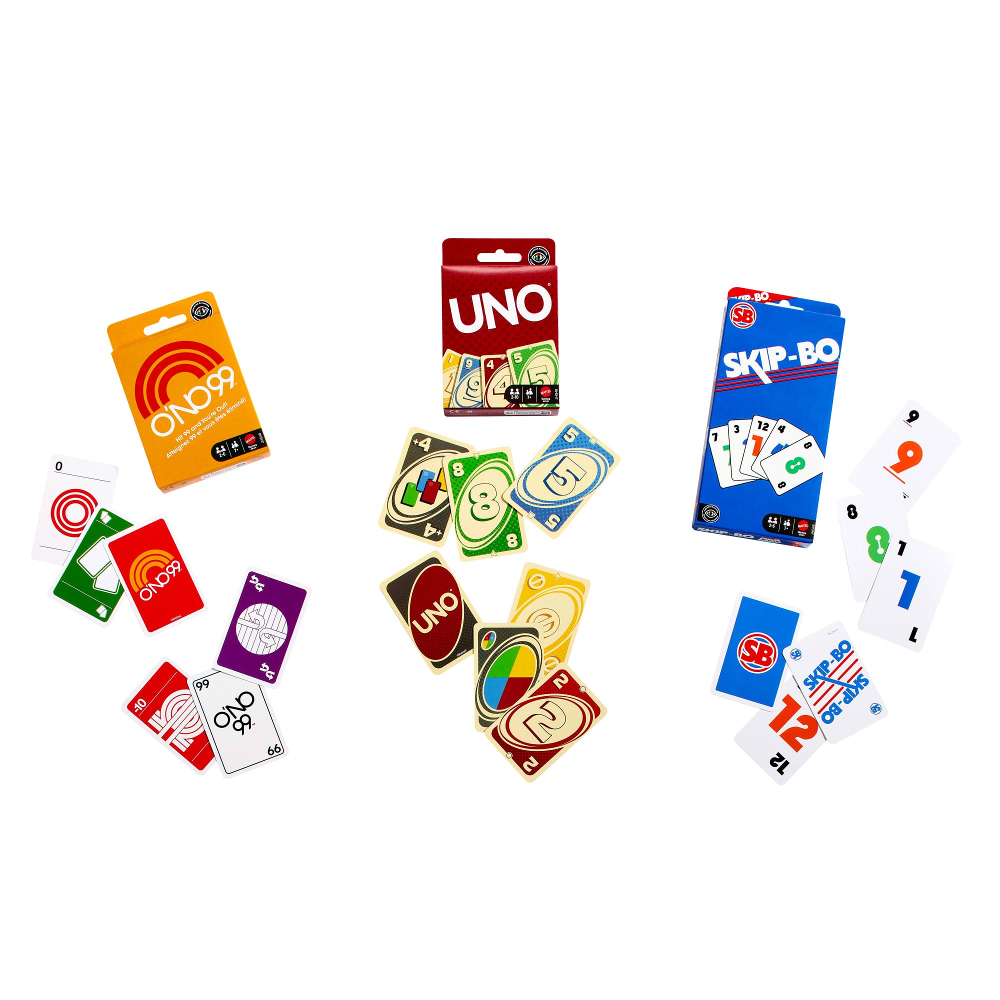 Vintage Set With 3 Card Games. UNO. O'No 99 & Ski-Bo For Kid. Adult & Family Nights & Parties - Image 3