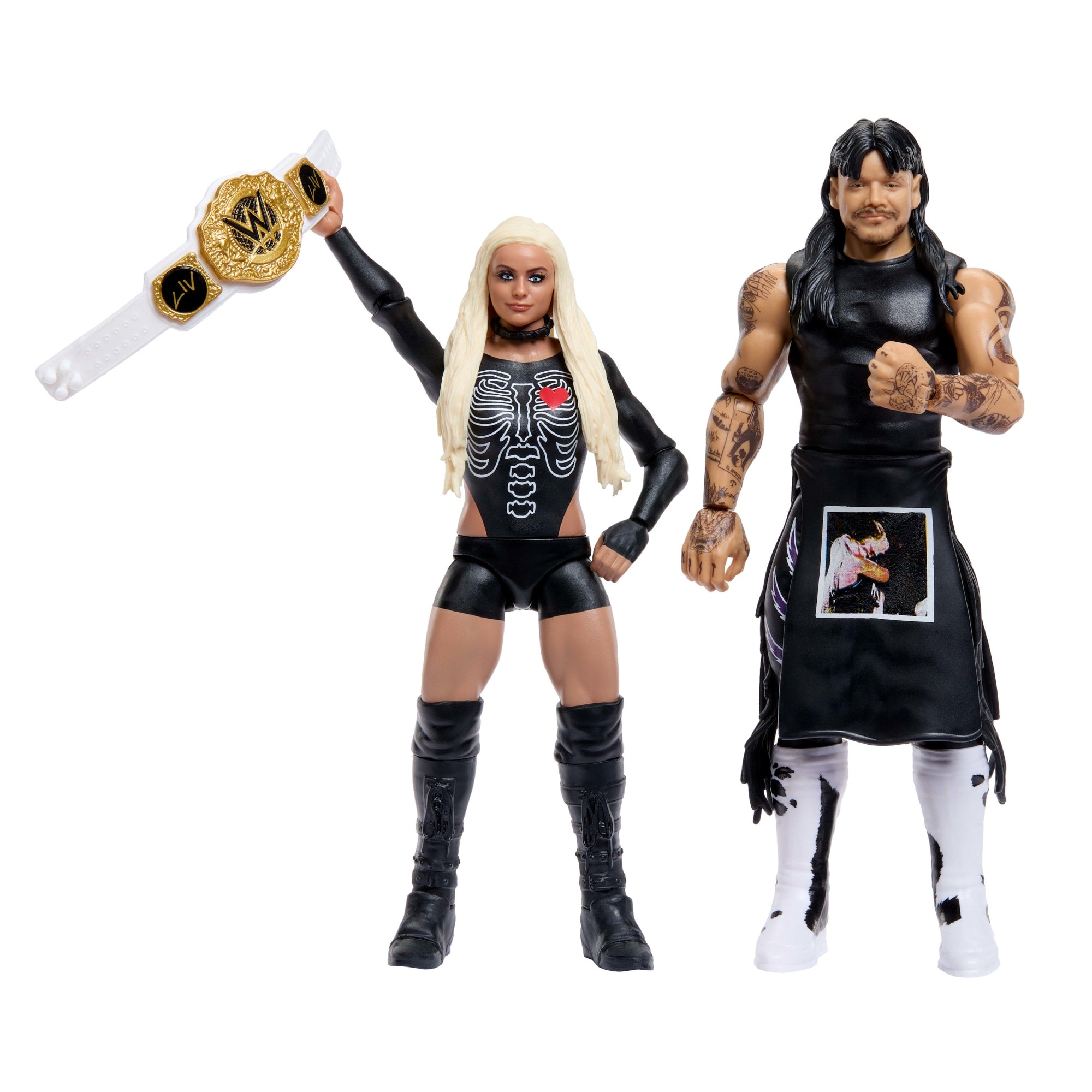 WWE Main Event Showdown Dirty Dominik Mysterio & Liv Morgan Action Figures Set. Series #25. 6-Inch - Image 5