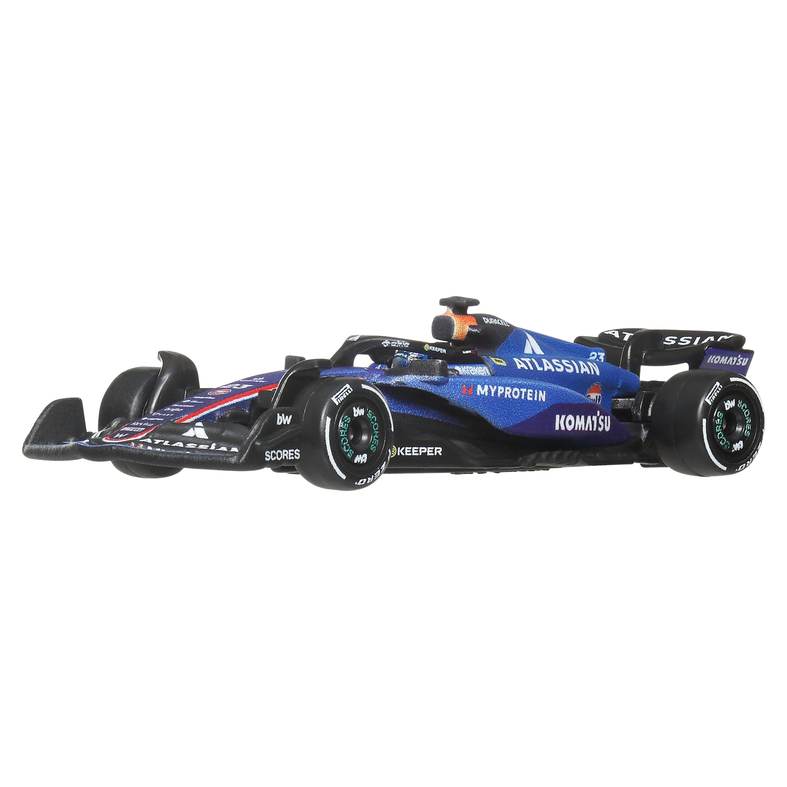 Hot Wheels Premium Formula 1 Atlassian Williams Racing 2-Pack Of 1:64 Scale Racecars: Sainz & Albon - Image 2