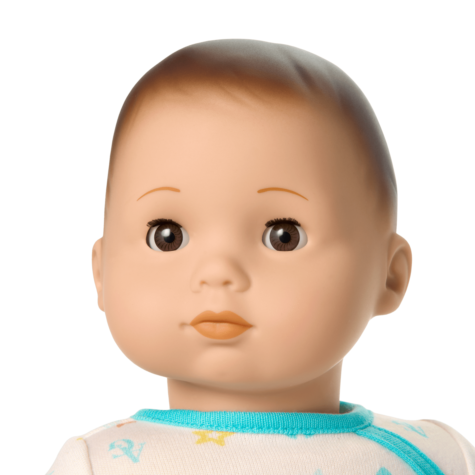 Bitty Baby® Doll #2 with brown hair in Pastel Blue - Image 3