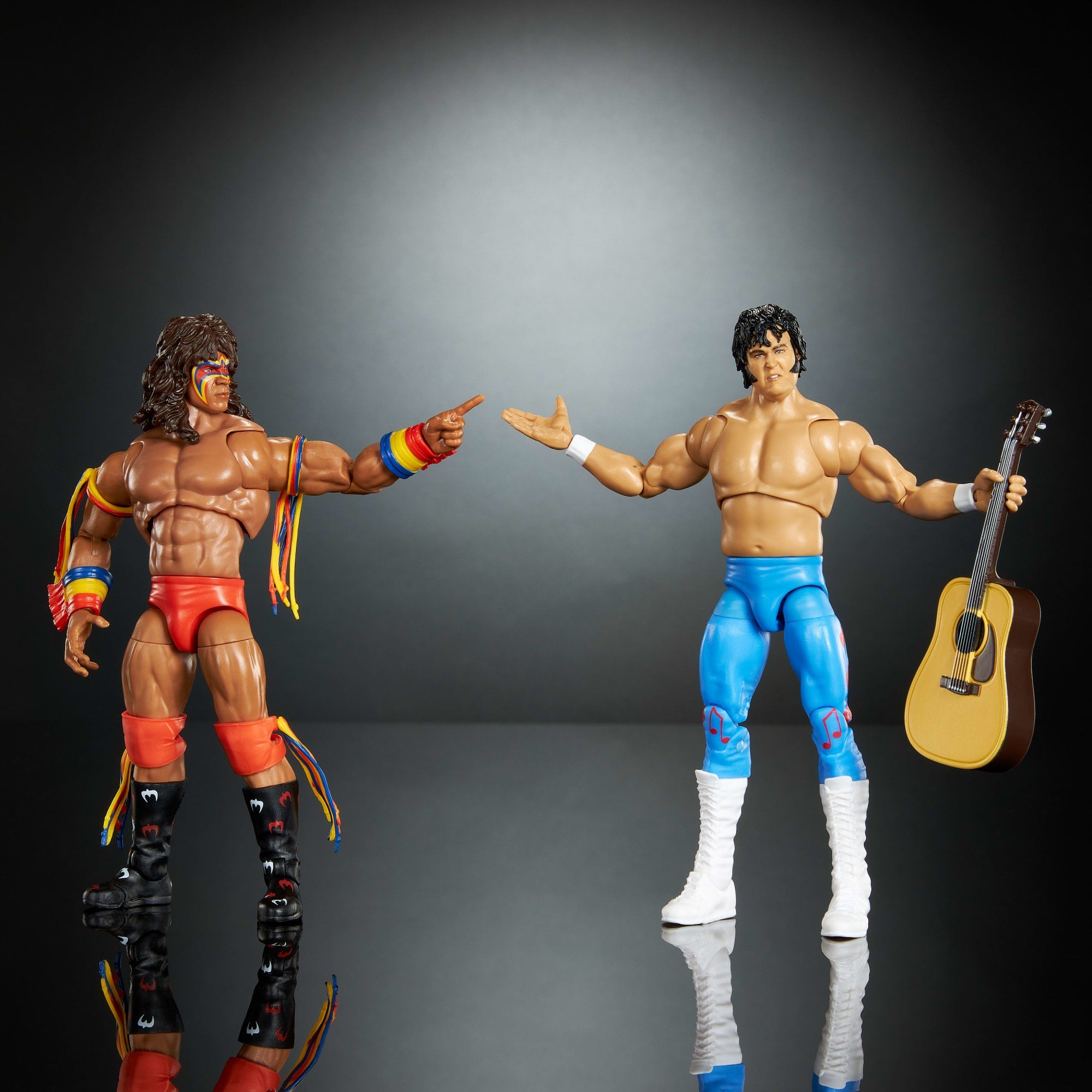 WWE Coliseum Collection Honky Tonk Man & Ultimate Warrior Ultimate Edition Figures - Image 5