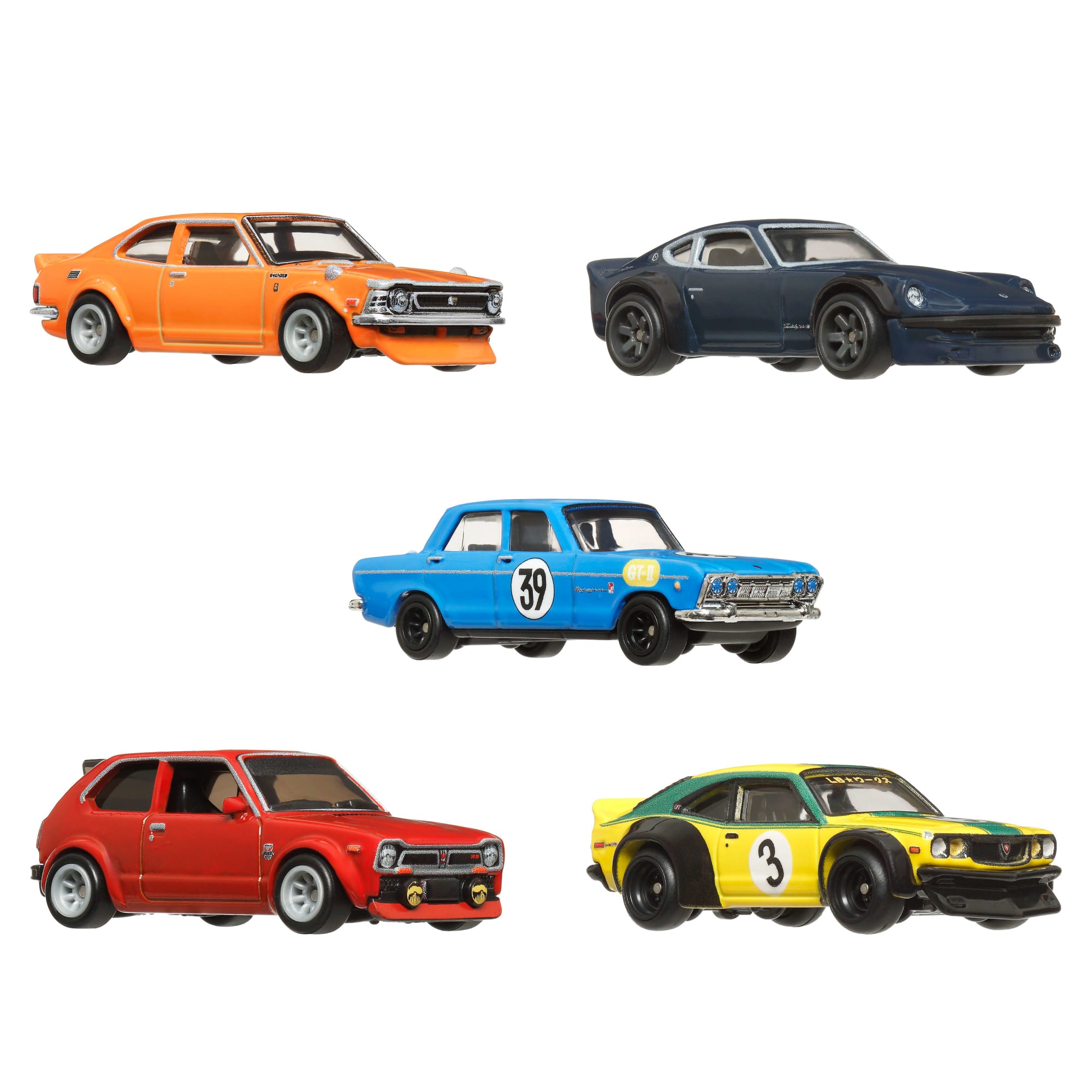 Hot Wheels Premium Car Culture Japan Historics 4 5-Vehicle Set in Collectible Container - Image 4