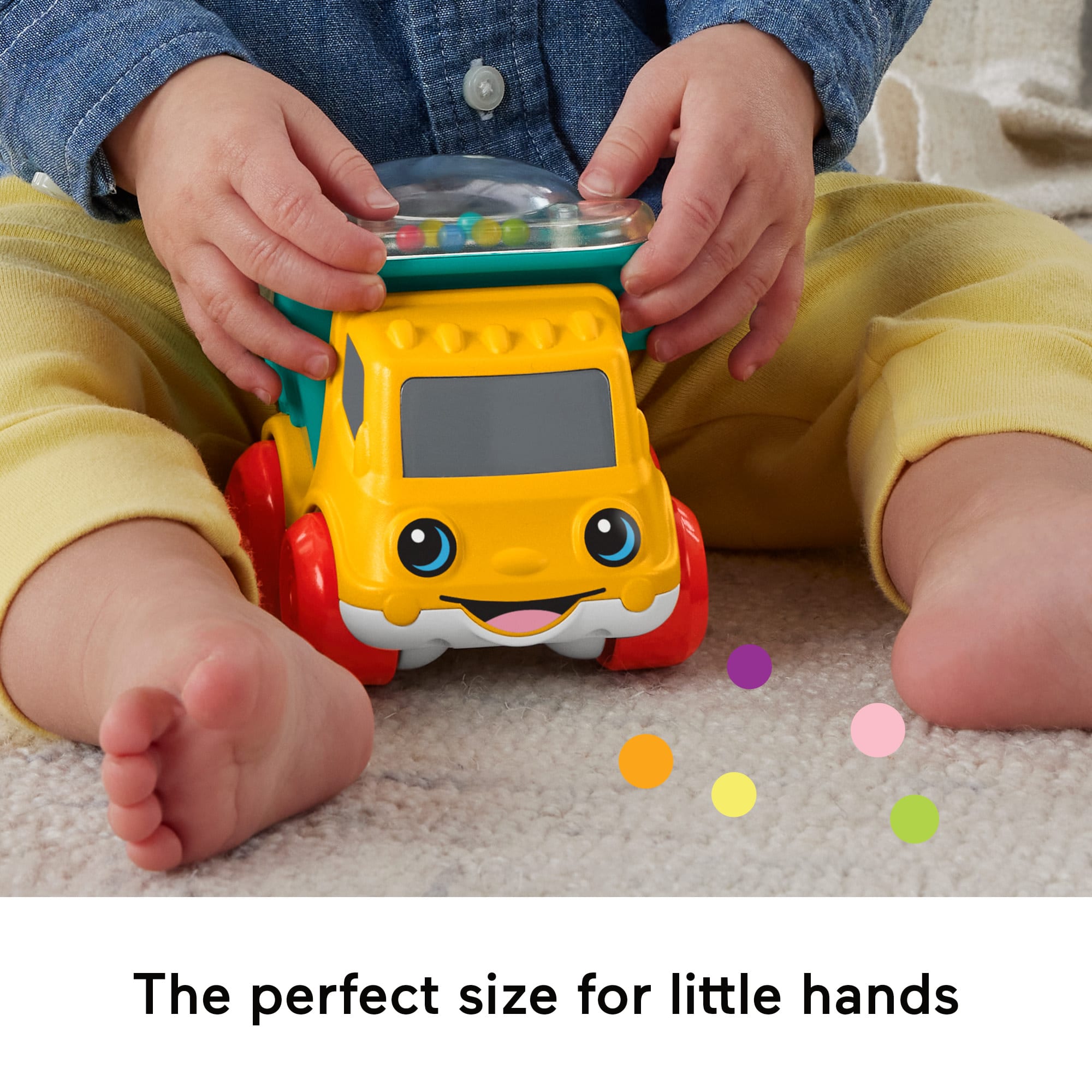 Fisher-Price Poppity Pop Dump Truck Push-Along Toy Ball Popper Vehicle For Infants - Image 5