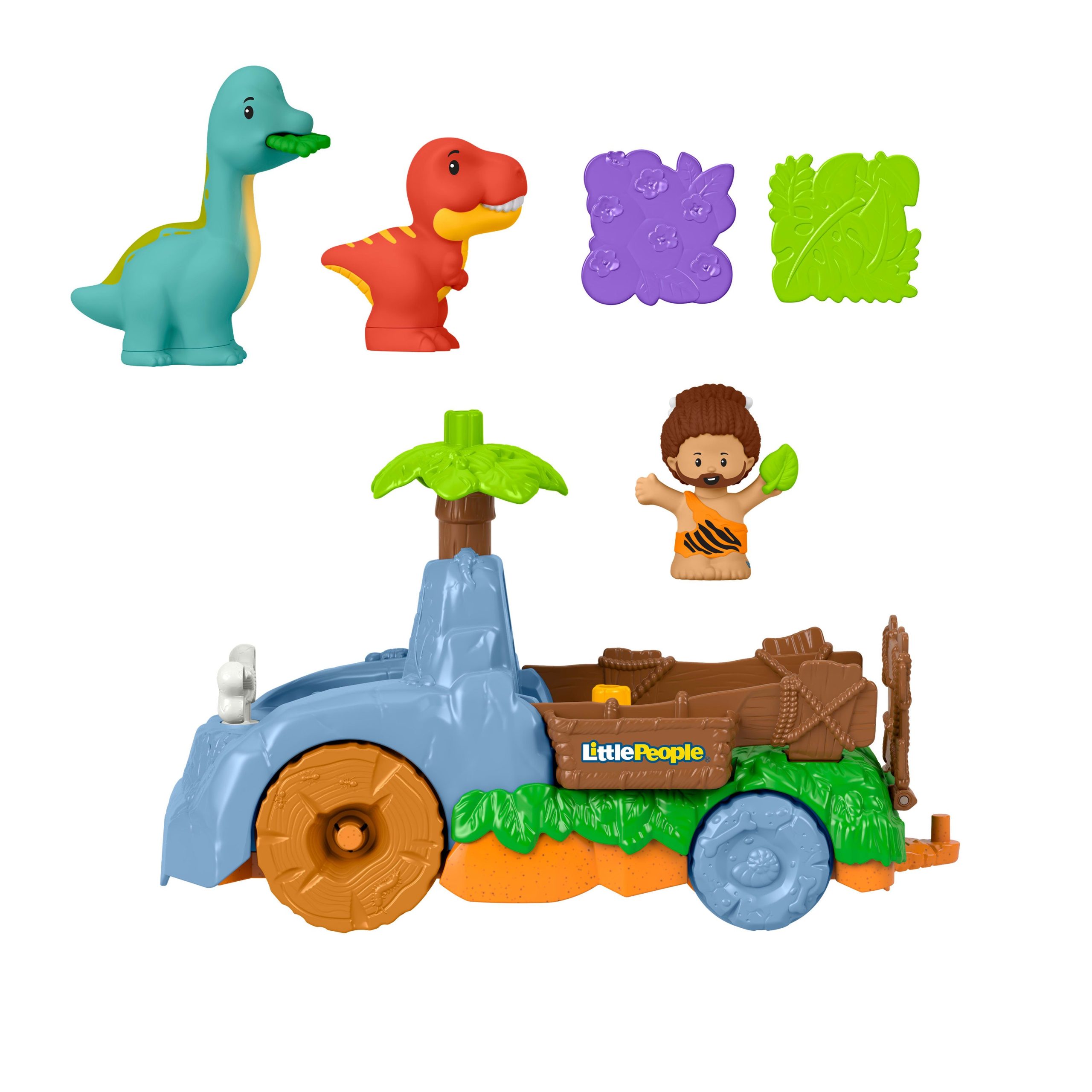 Camion Dino Gigoteur Little People de Fisher-Price. Coffret de Dinosaures de 6 Éléments Pour Les Tout-Petits - Image 6