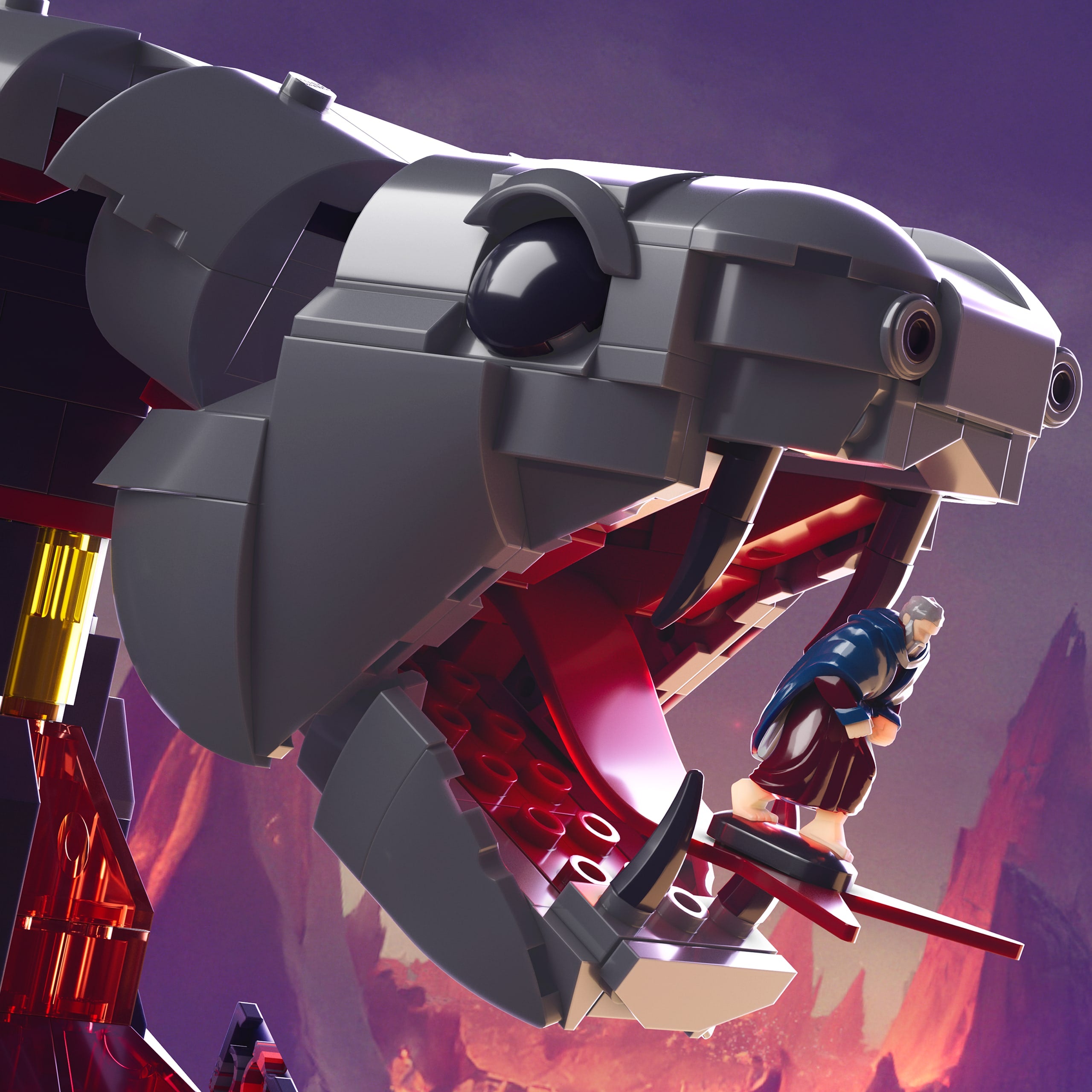 Mattel Brick Shop MOTU Combate en la Montaña de la Serpiente - Image 6