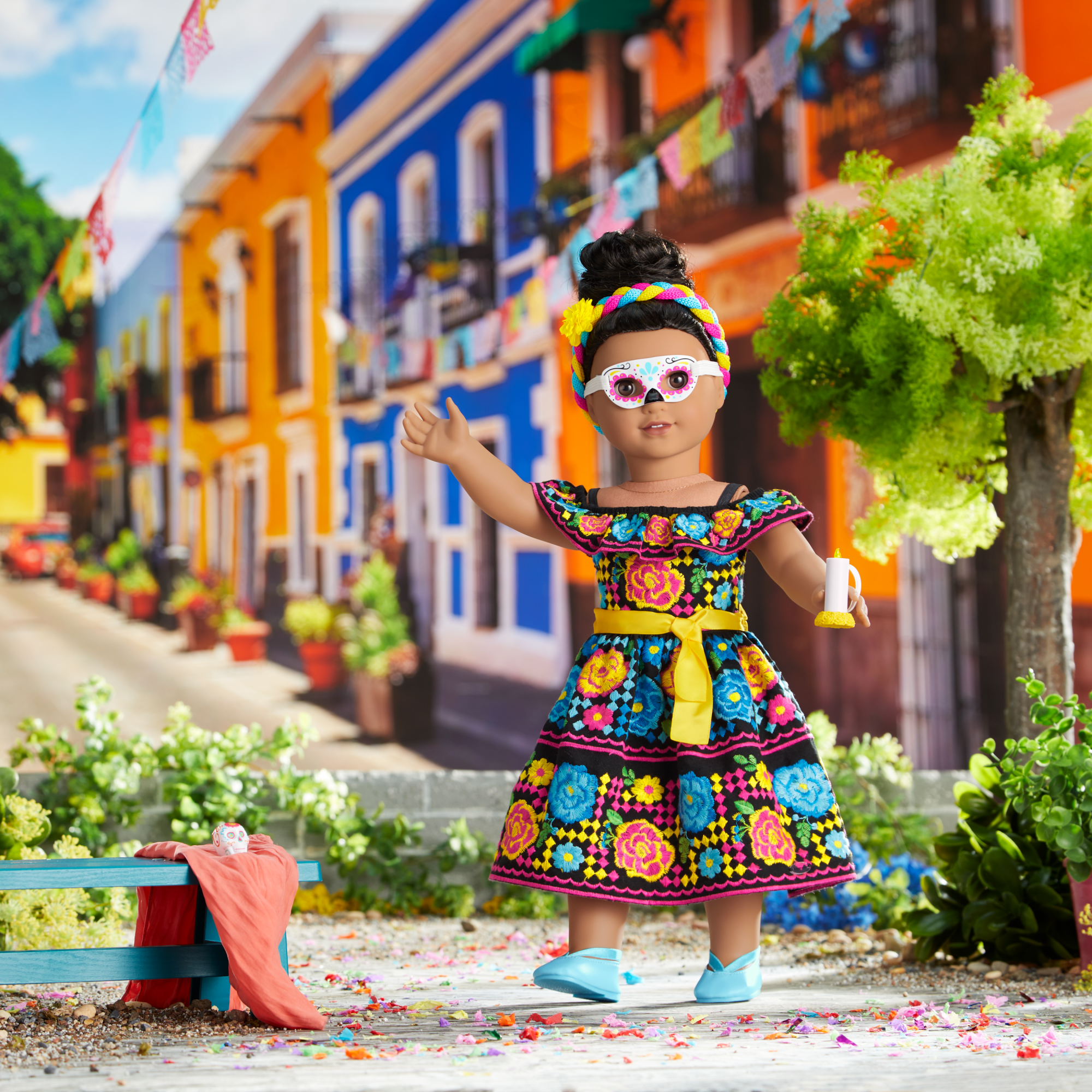 Día de Muertos Celebration Outfit for 18-inch Dolls - Image 10