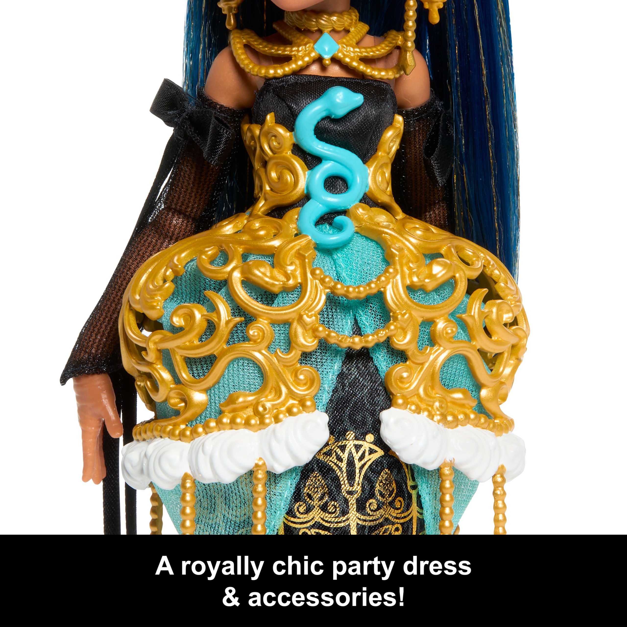 Monster High Scary Sweet Birthday Cleo De Nile Doll in Party Dress With Balloon & Gift - Image 4