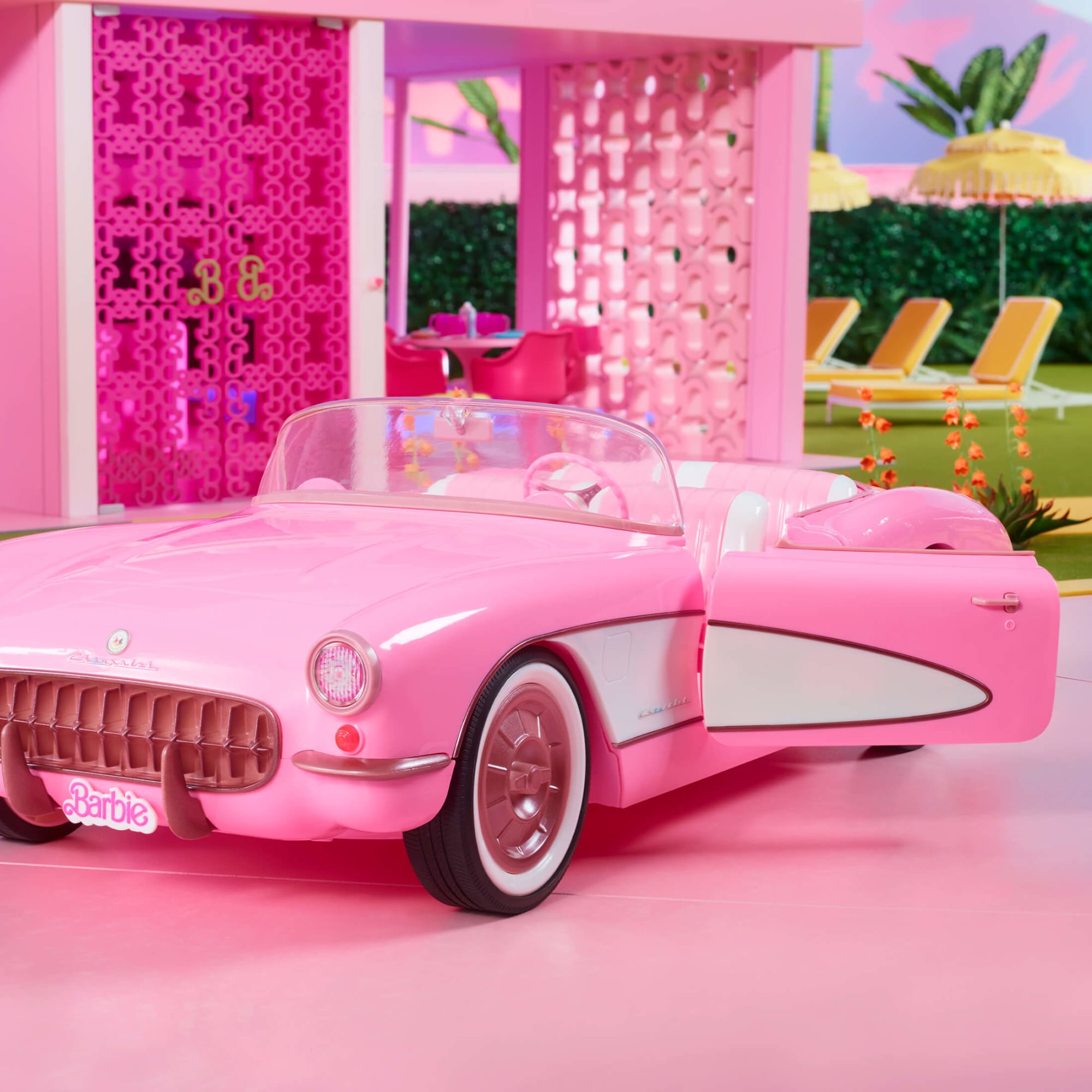 Barbie The Movie Pink Corvette Convertible - Image 8