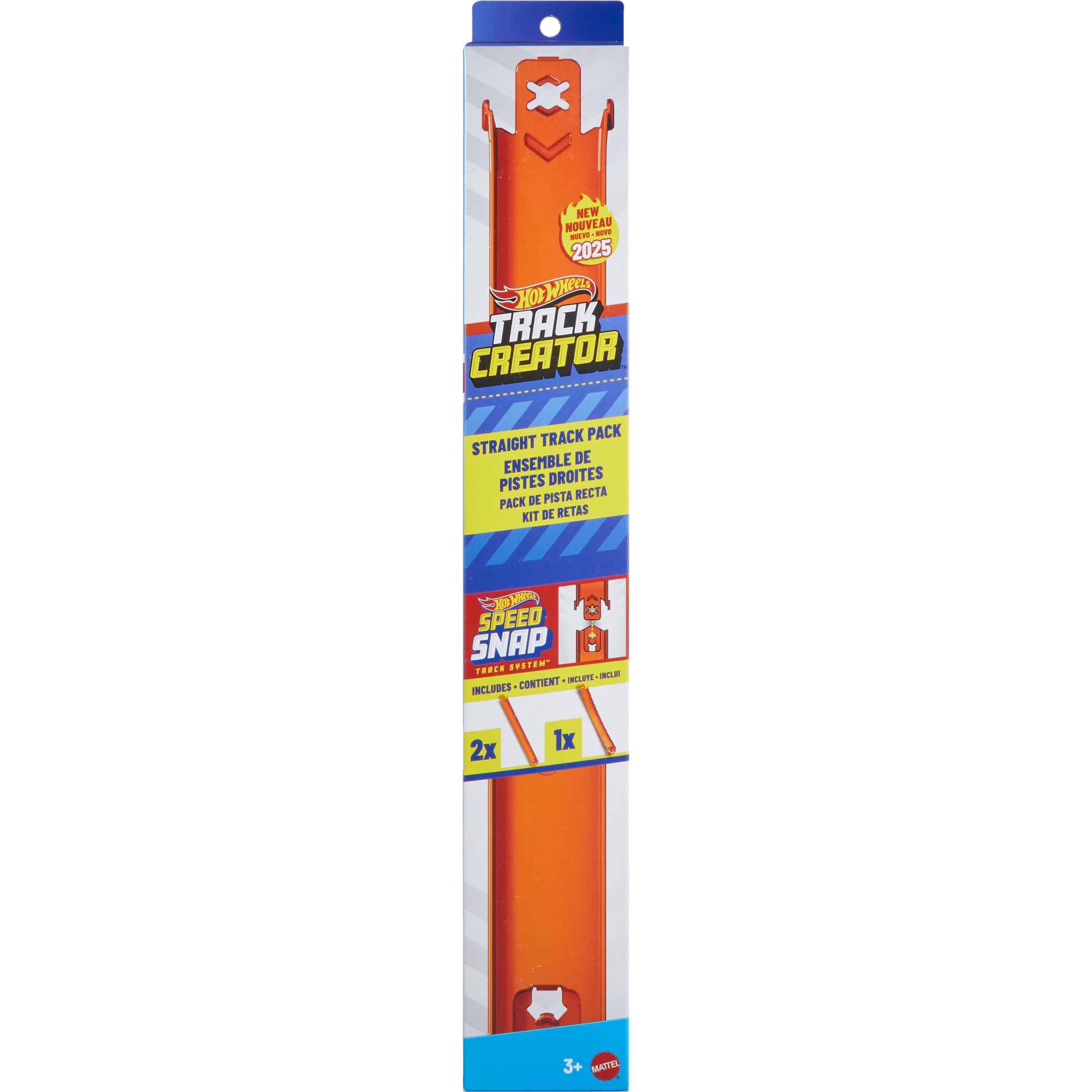 Hot Wheels Track Creator Straight Track Pack. 3 Feet Of Speed Snap Track & 2 Adapters