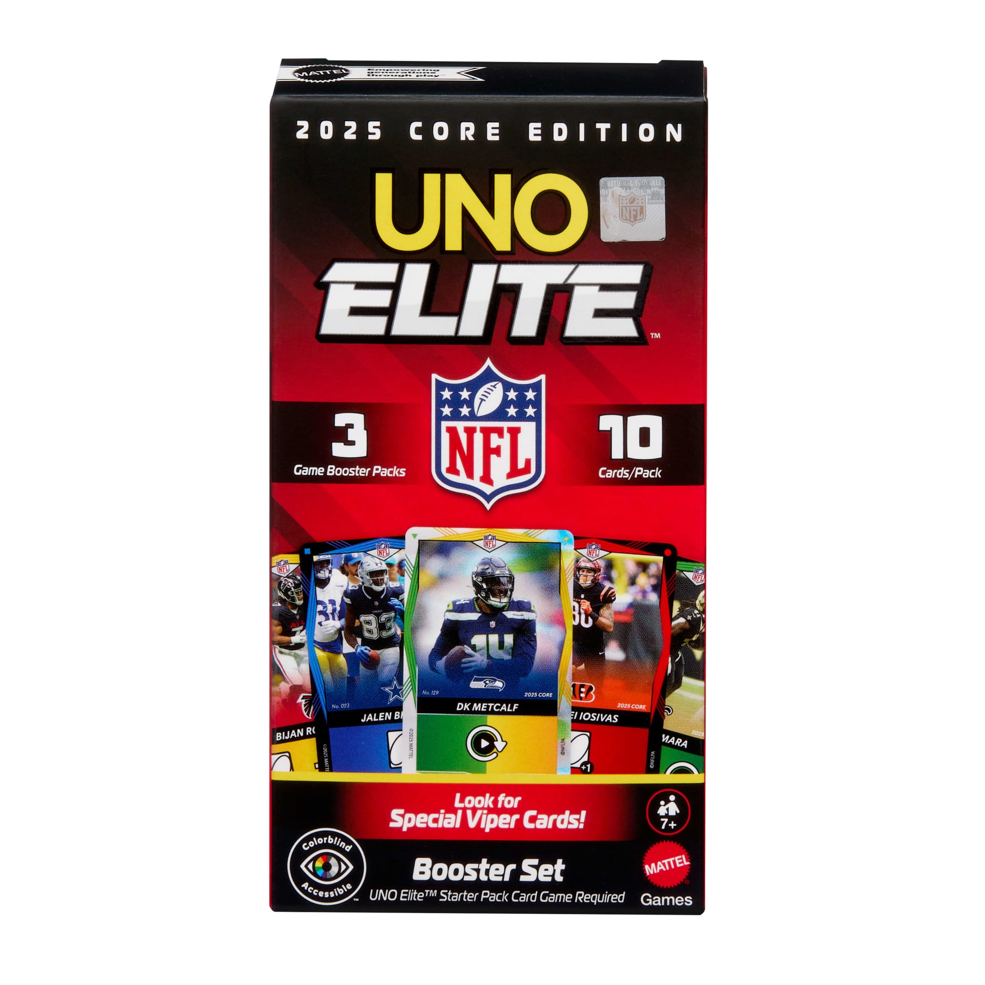 UNO Elite NFL Jogo de Cartas Pacote Impulso
