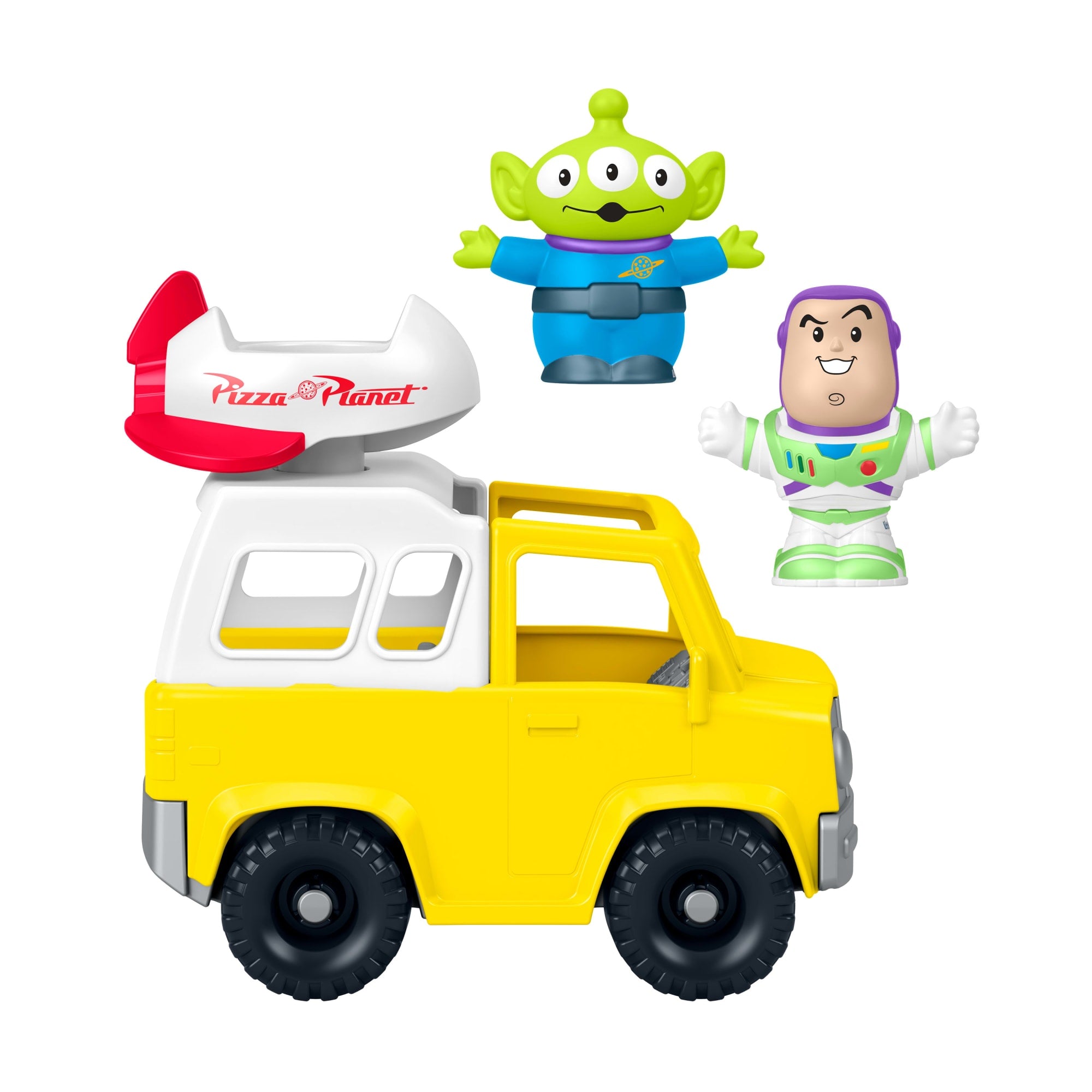 Little People Toy Story Brinquedo para Bebês FP Little People Veículo Buzz Lightyear Pizza Planeta - Image 6