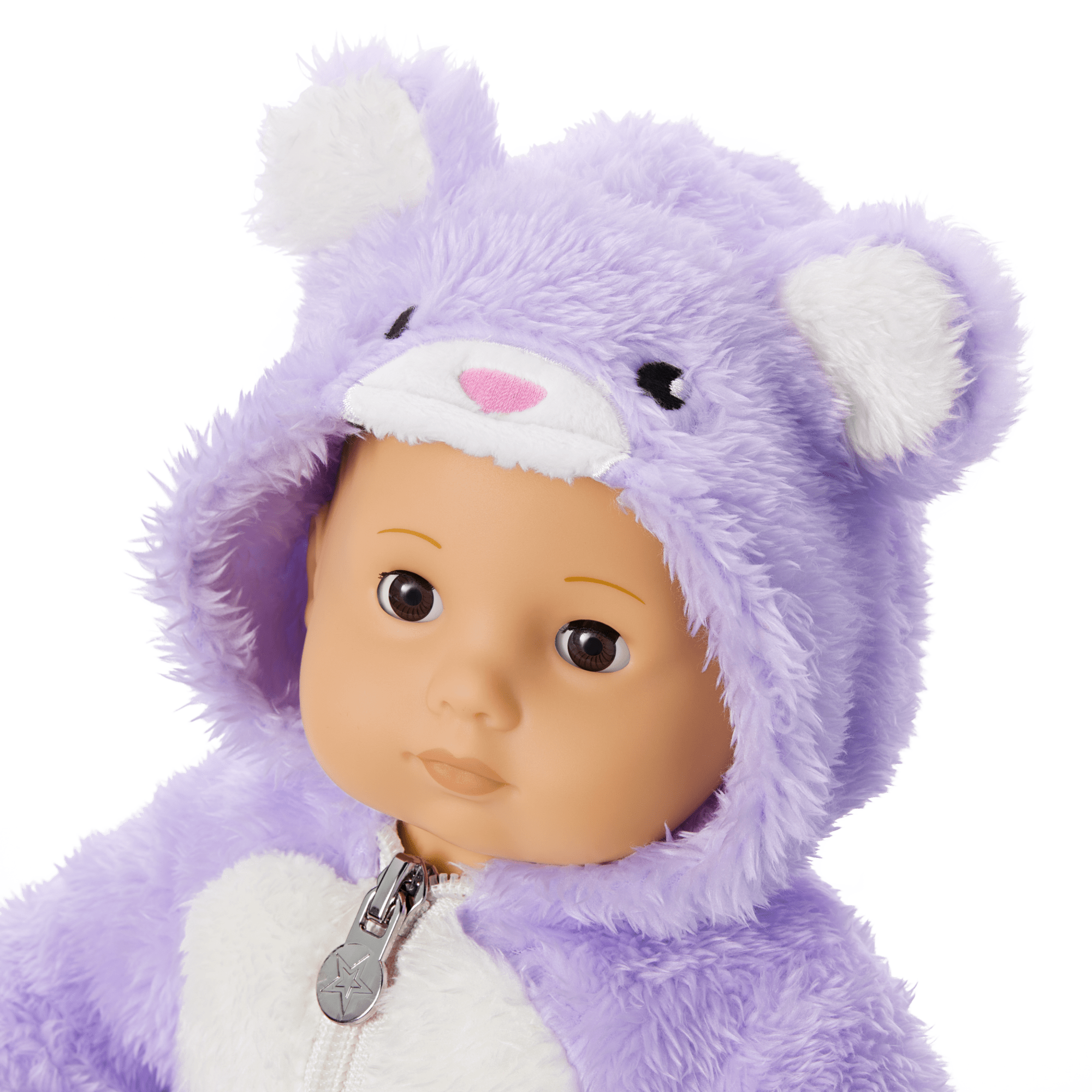 Lovable Lavender Bear One-Piece Outfit for Bitty Baby® Dolls - Image 5